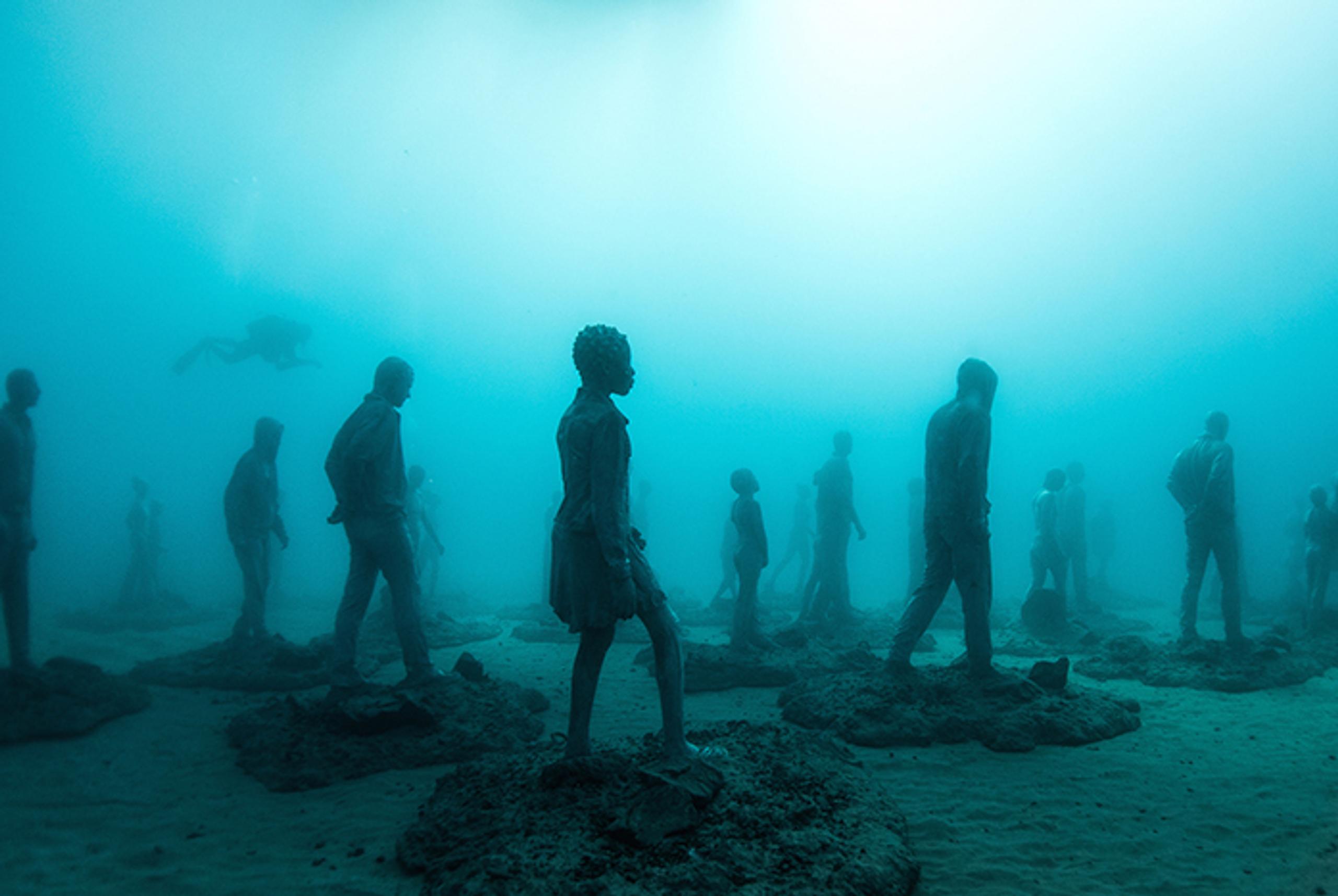 underwater sculpture art installation