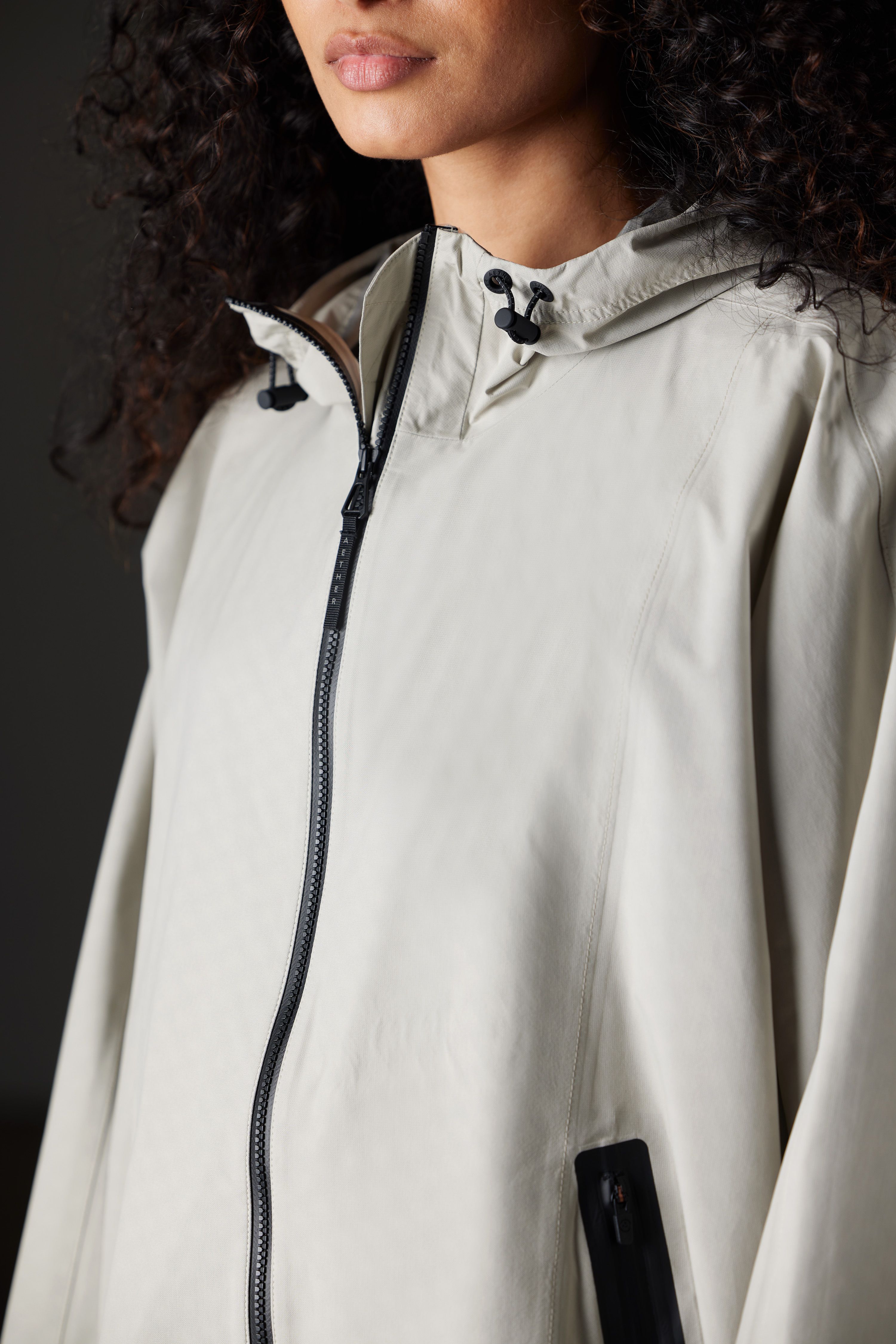 Kite Packable Rain Poncho Stone Grey