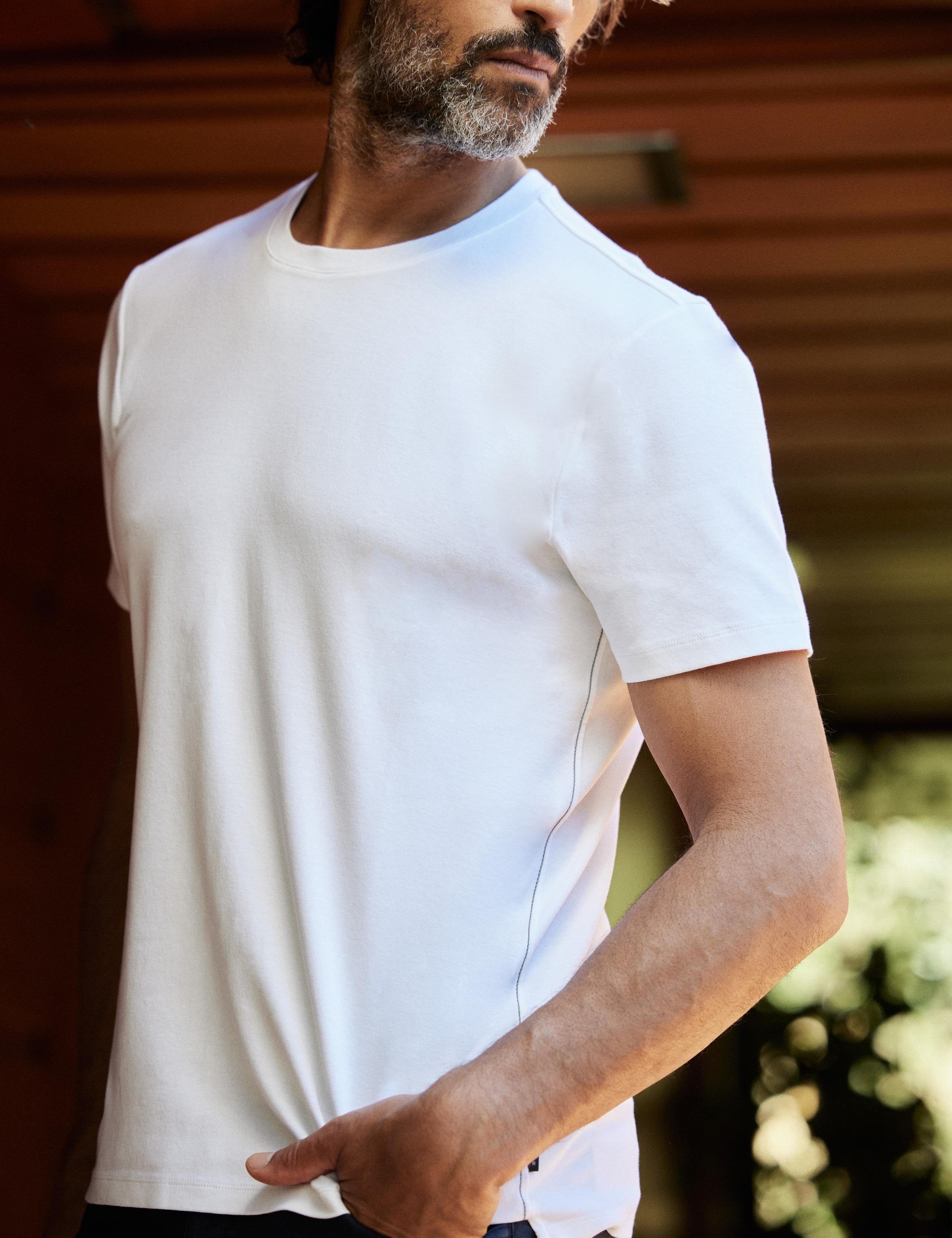 Man wearing Relaxed-Fit Crew Tee