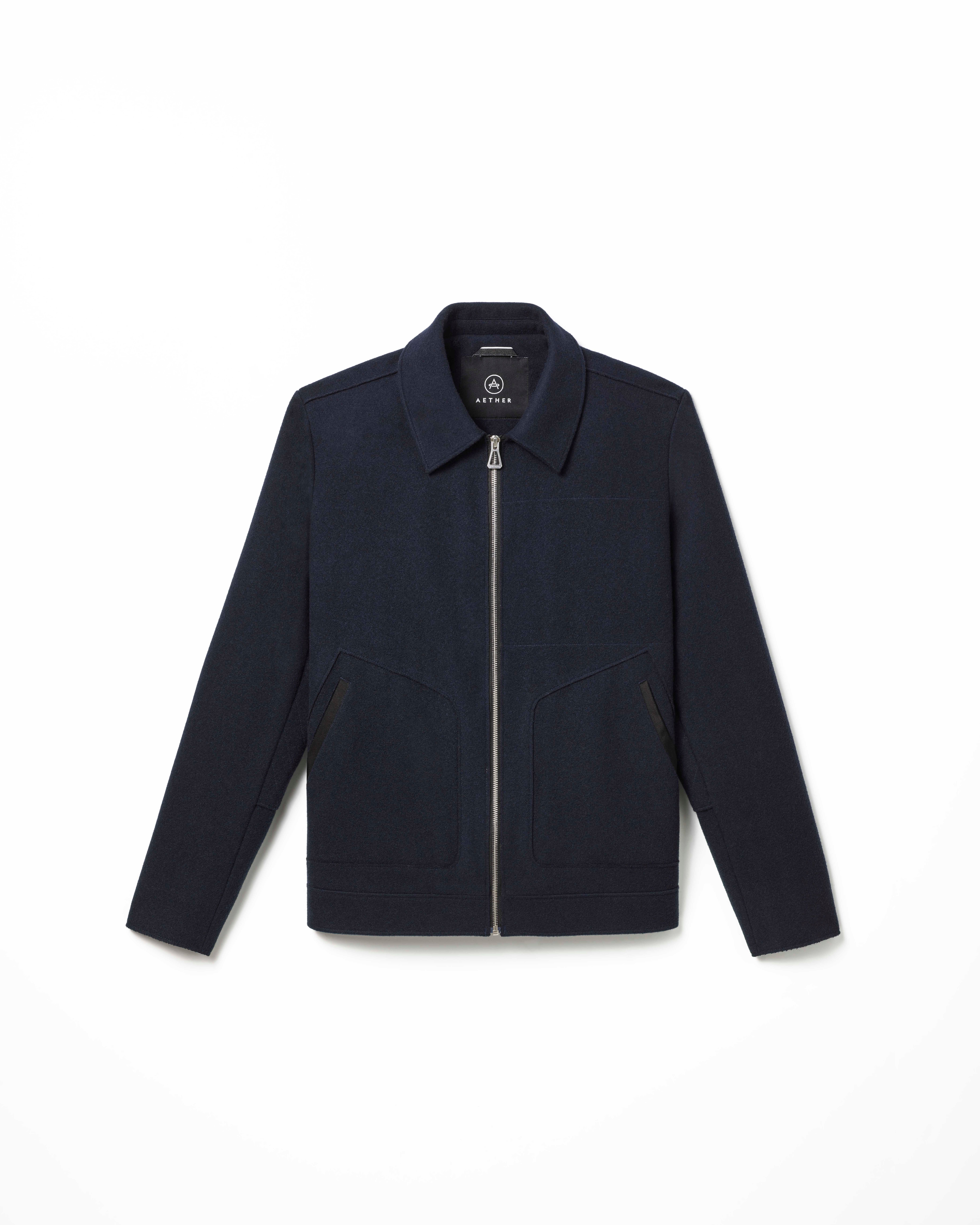 【新品未使用】Acka. over wool jacket Womens Short Sleeve Jackets Green Patchwork Quilted Coat