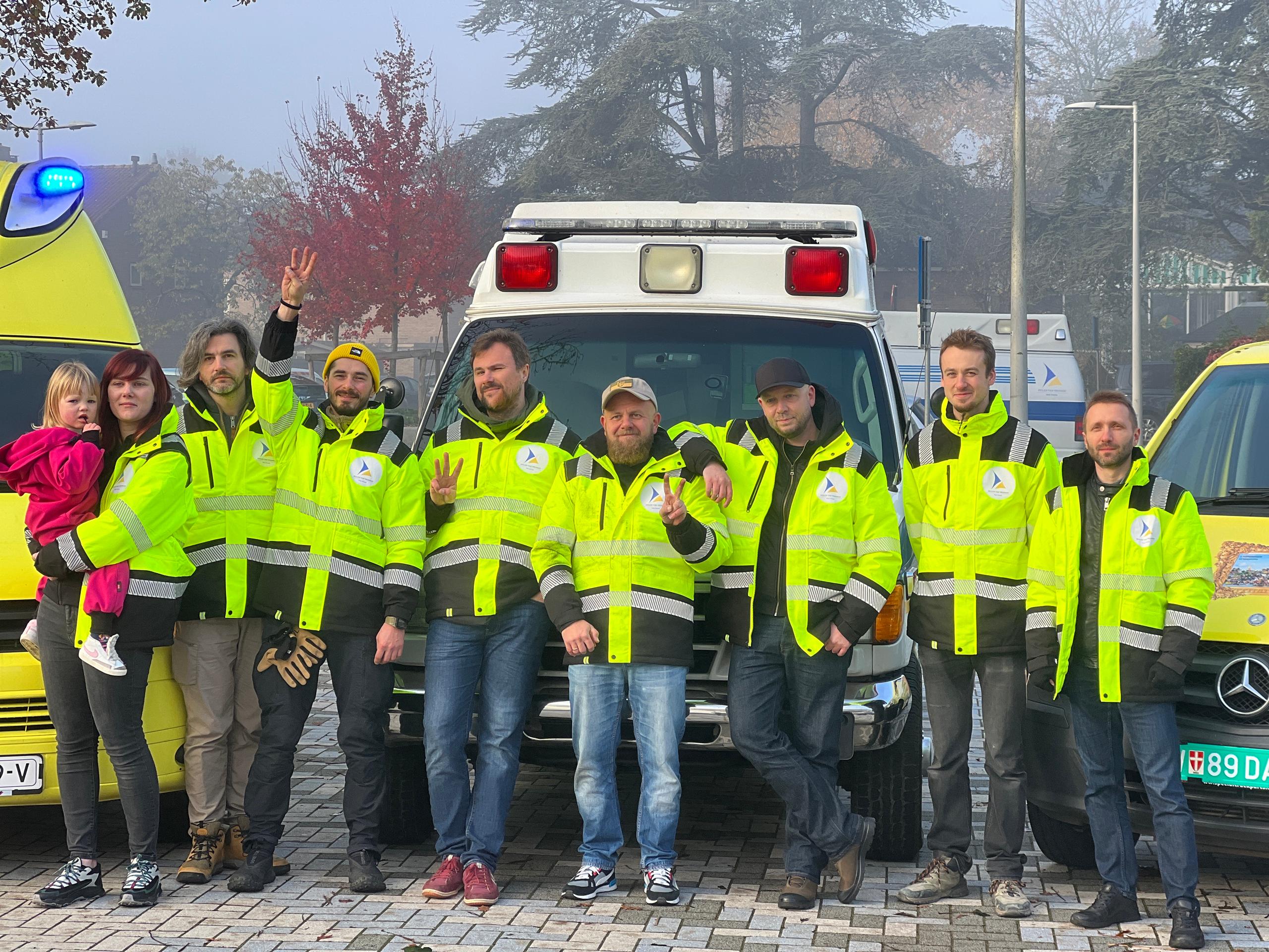 Group photo of volunteer team in Amsterdam