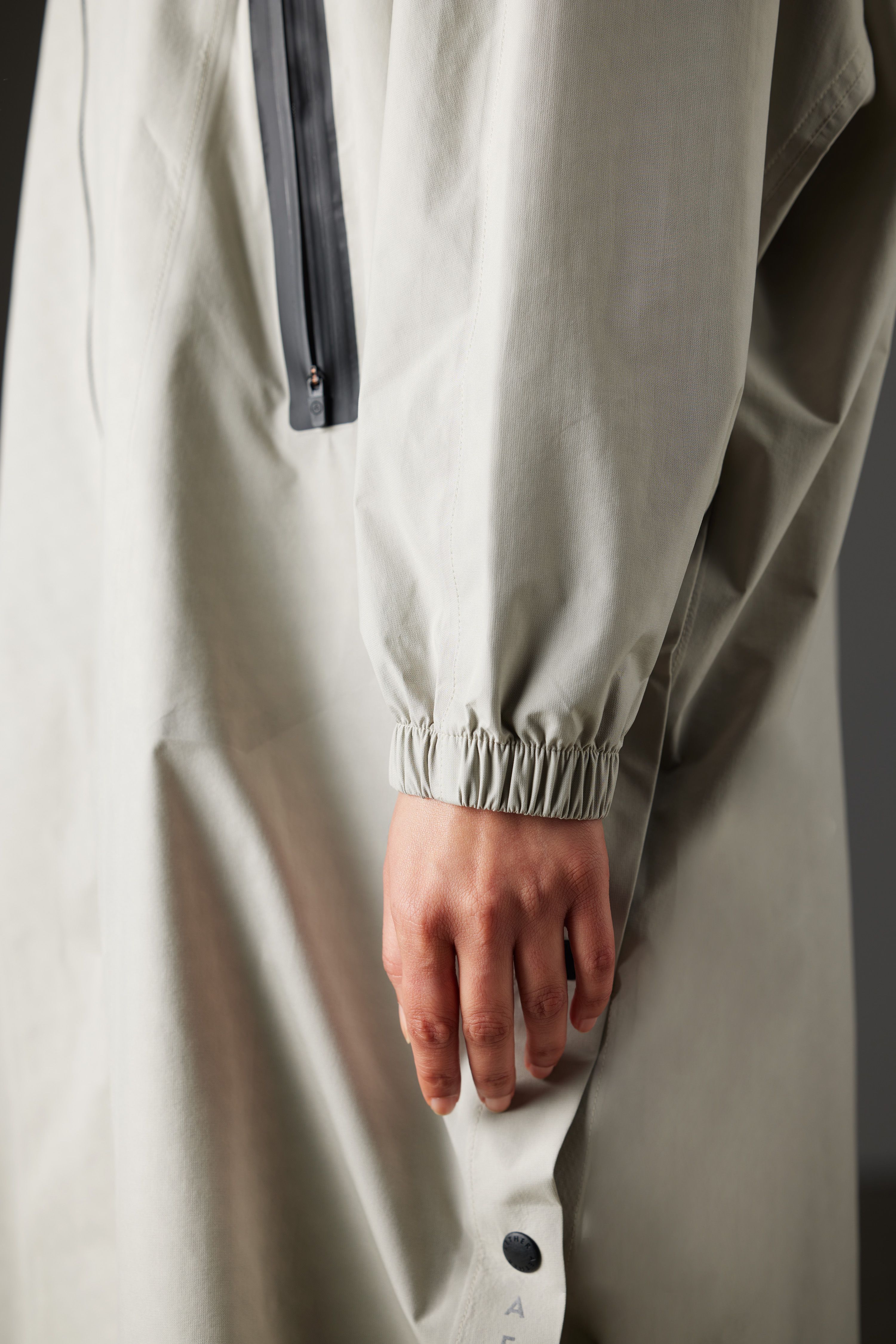 Kite Packable Rain Poncho Stone Grey