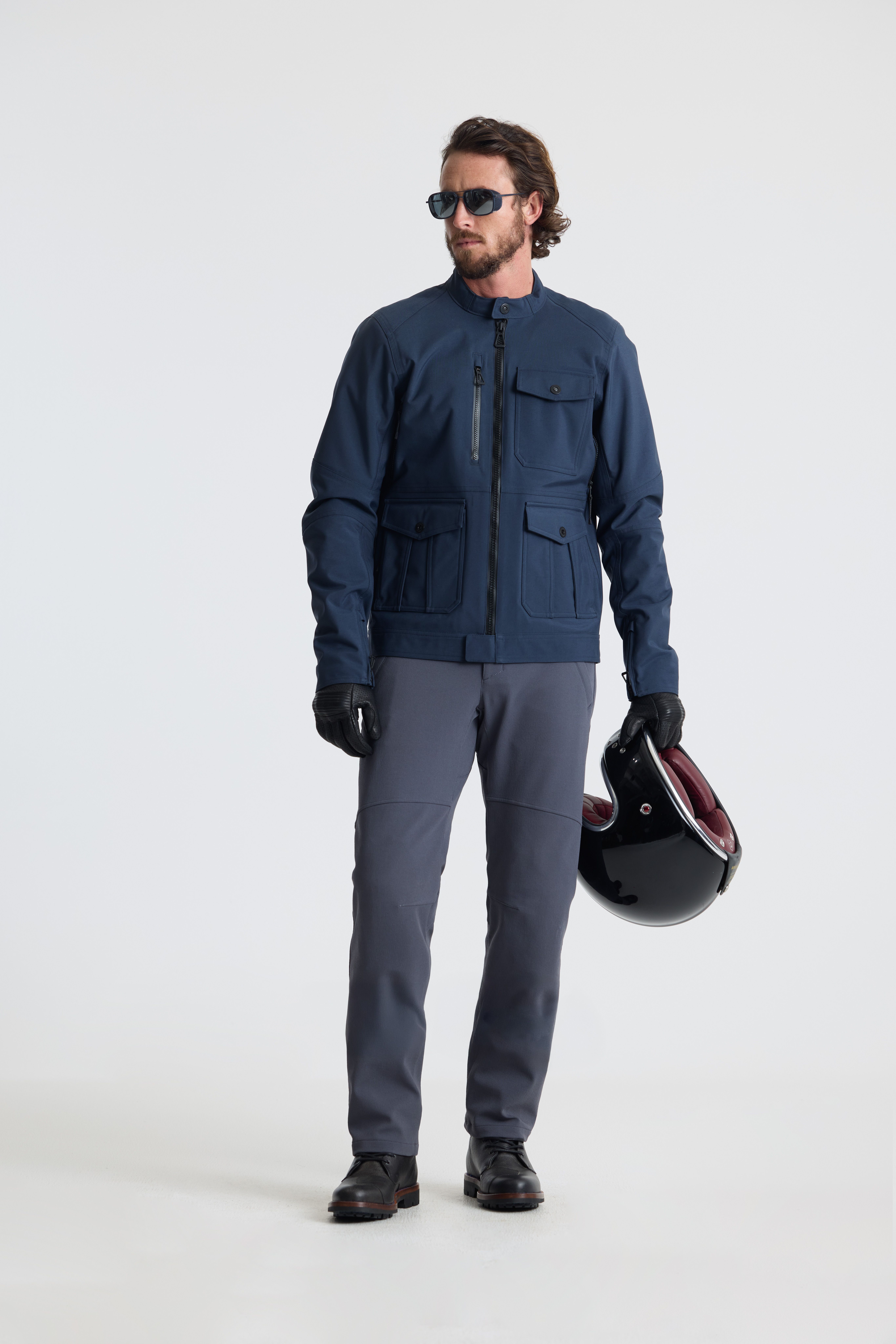 aere アエレ　sheer tumbler jacket sheer tumbler jacket シアージャケット ブラック アエレ