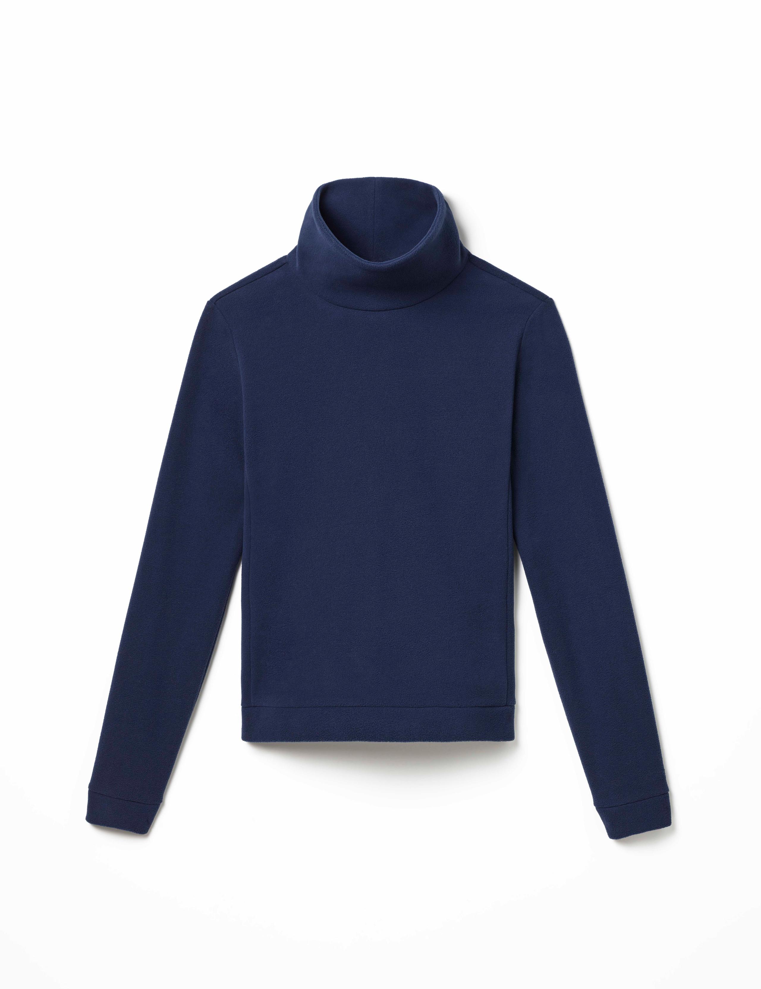 Studio lay-down of High-Neck Pullover