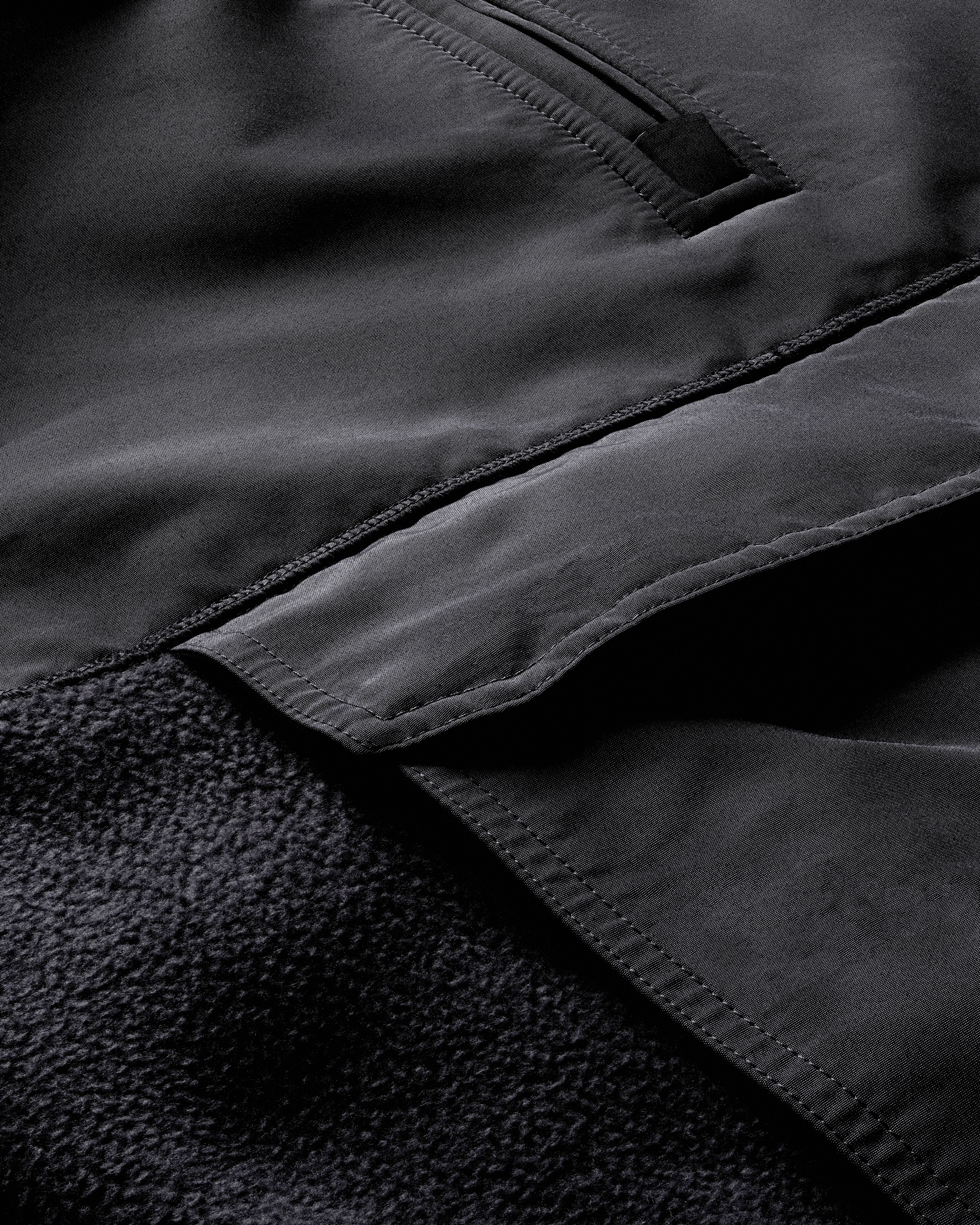 完売品 KAJA FRONT BUTTON ANORAK HOODIE OVY Walsh Hooded Anorak - Onyx Black