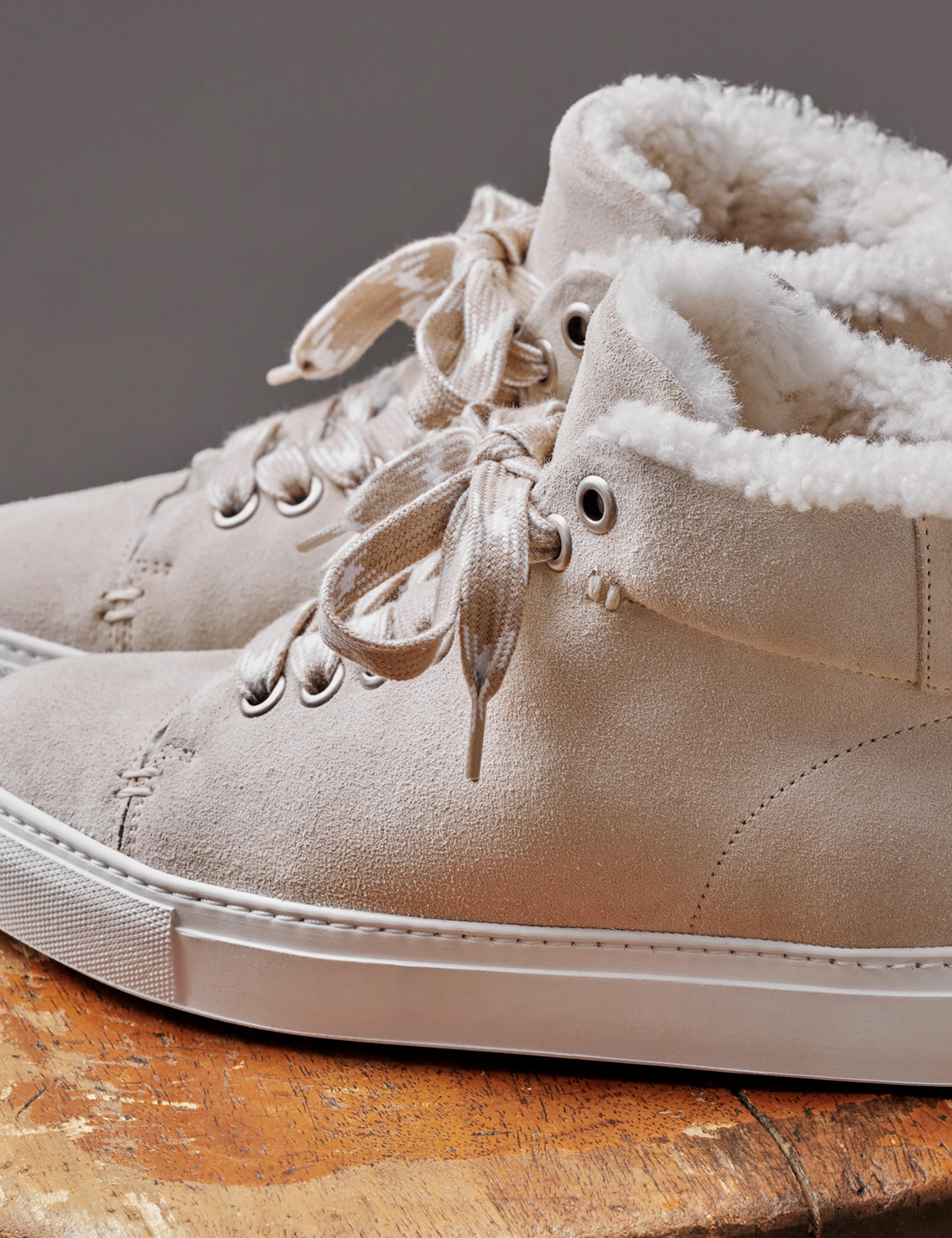Detail of Durham Sneaker with Shearling
