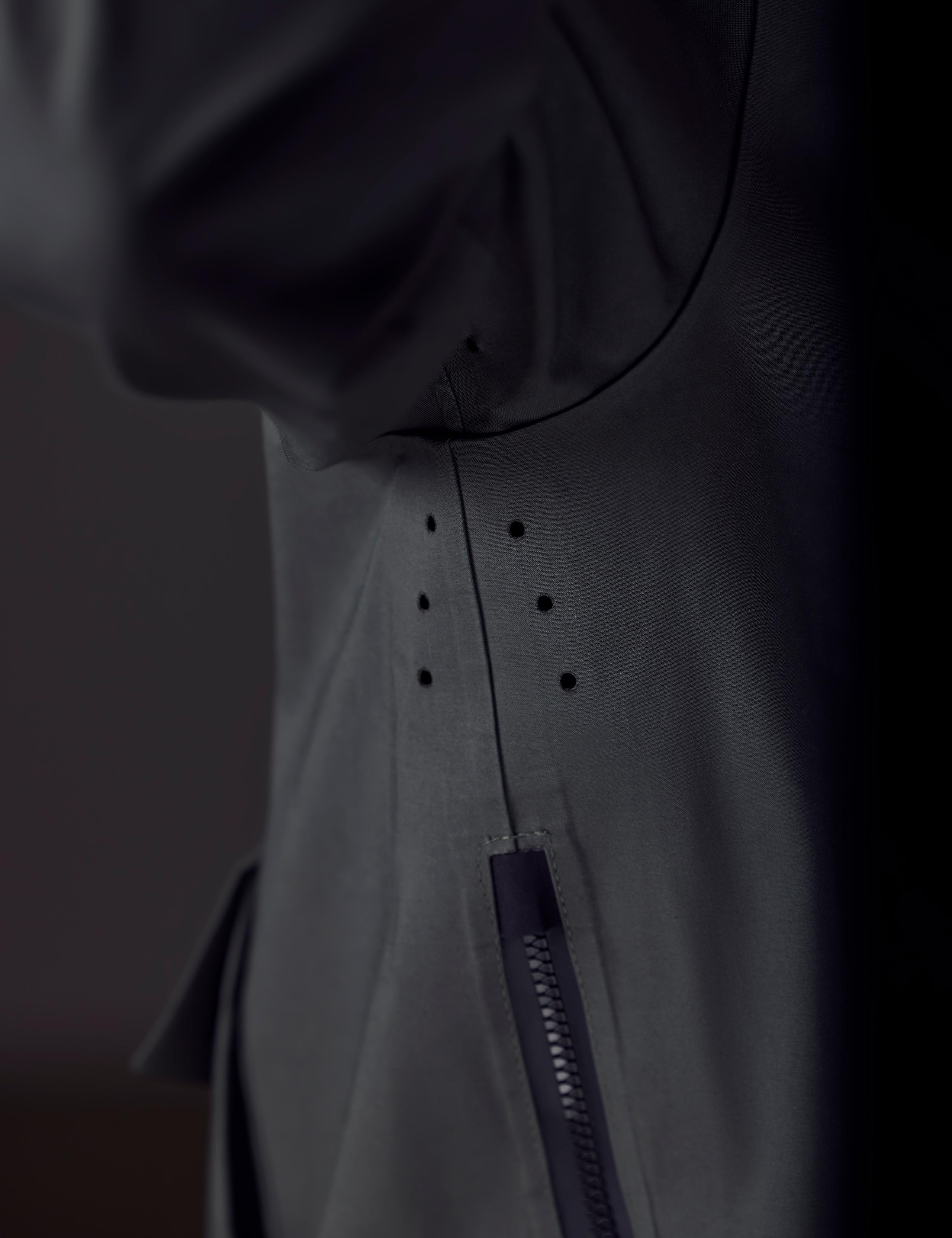 Detail of AETHER + Mackintosh Field Anorak