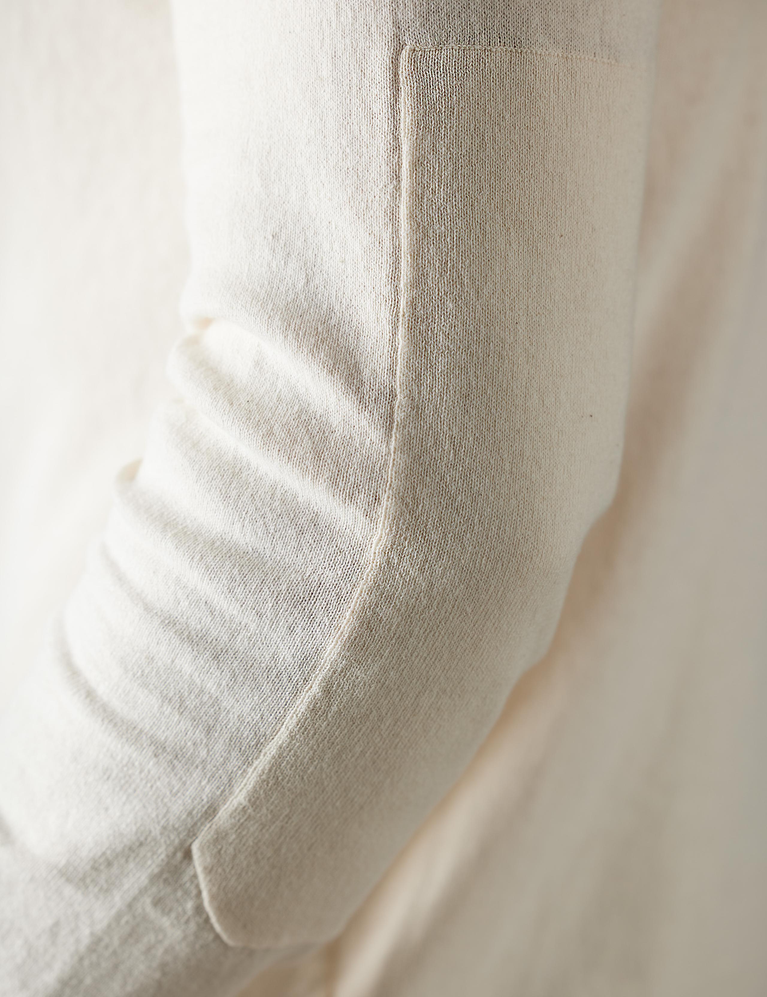 Studio closeup of Aero Hooded Sweater elbow
