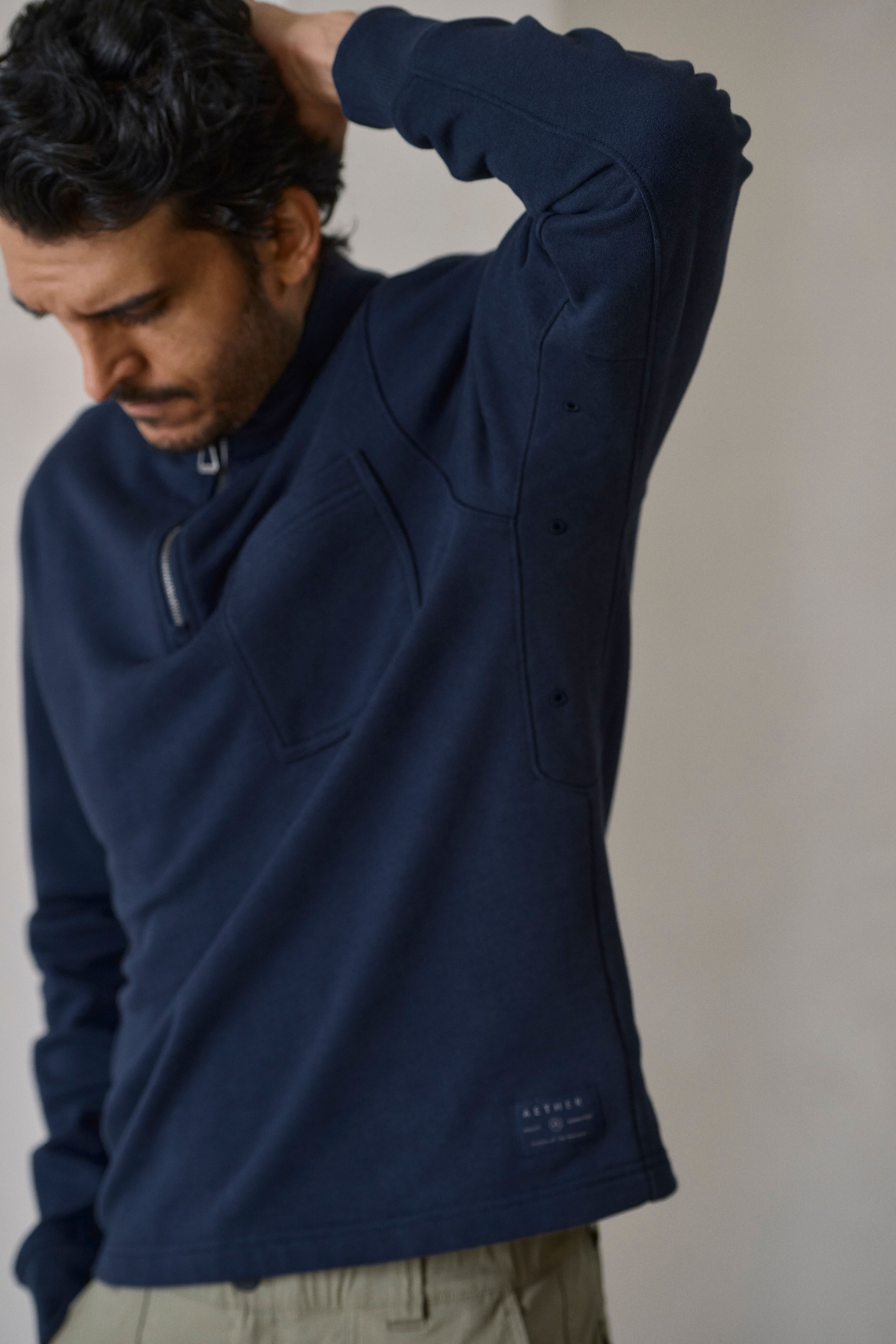 Monte Half-Zip Sweatshirt - Onyx Black