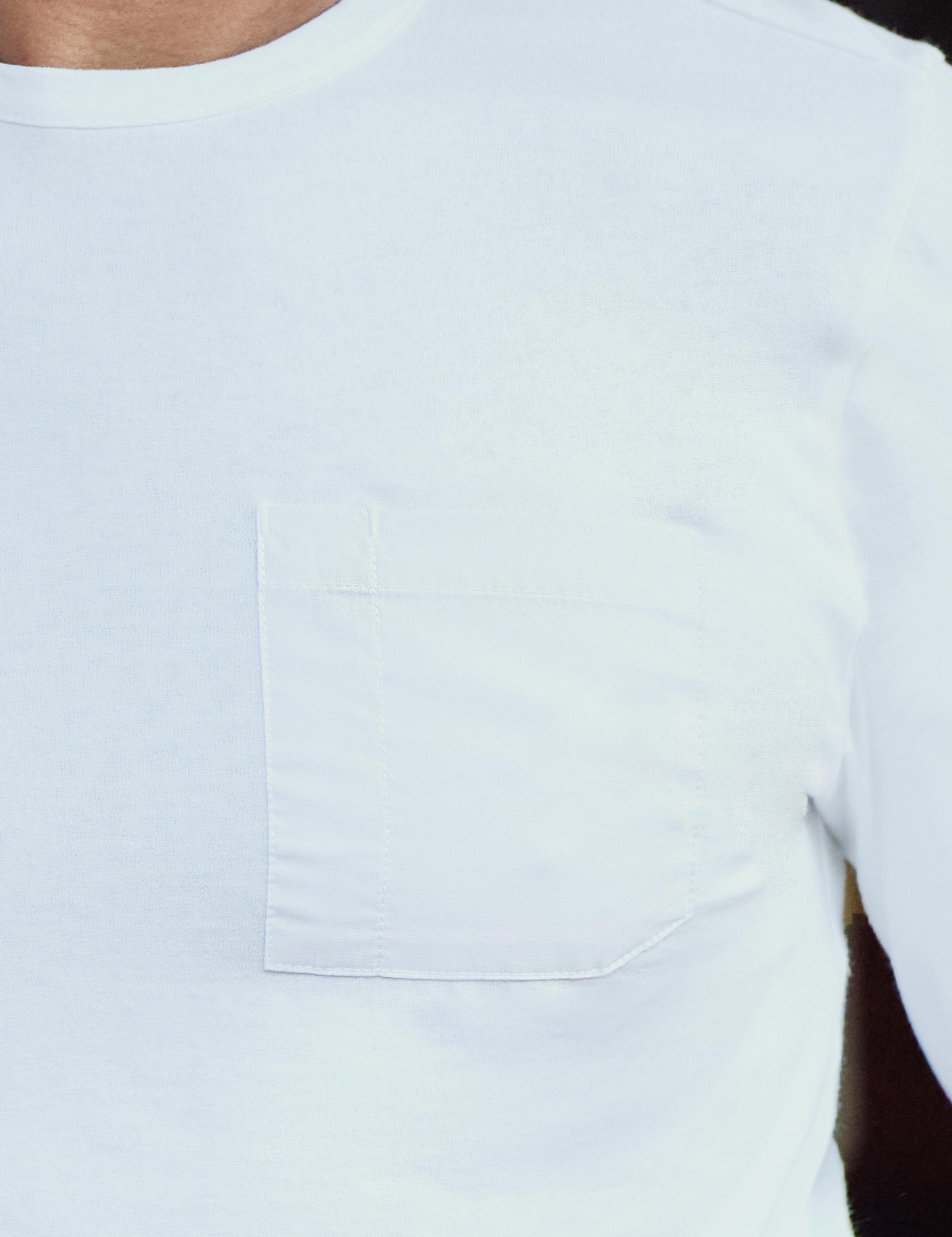 Closeup of Laurentic Long-Sleeve Crew chest pocket
