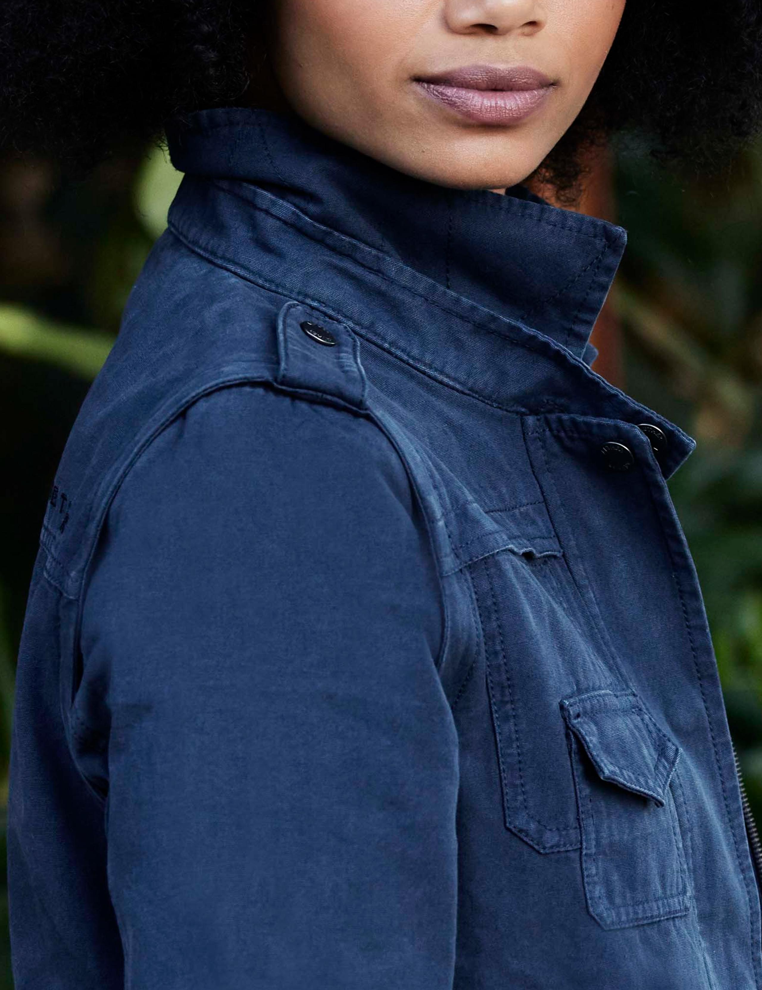 Shoulder detail of woman wearing Sahara Cotton Jacket
