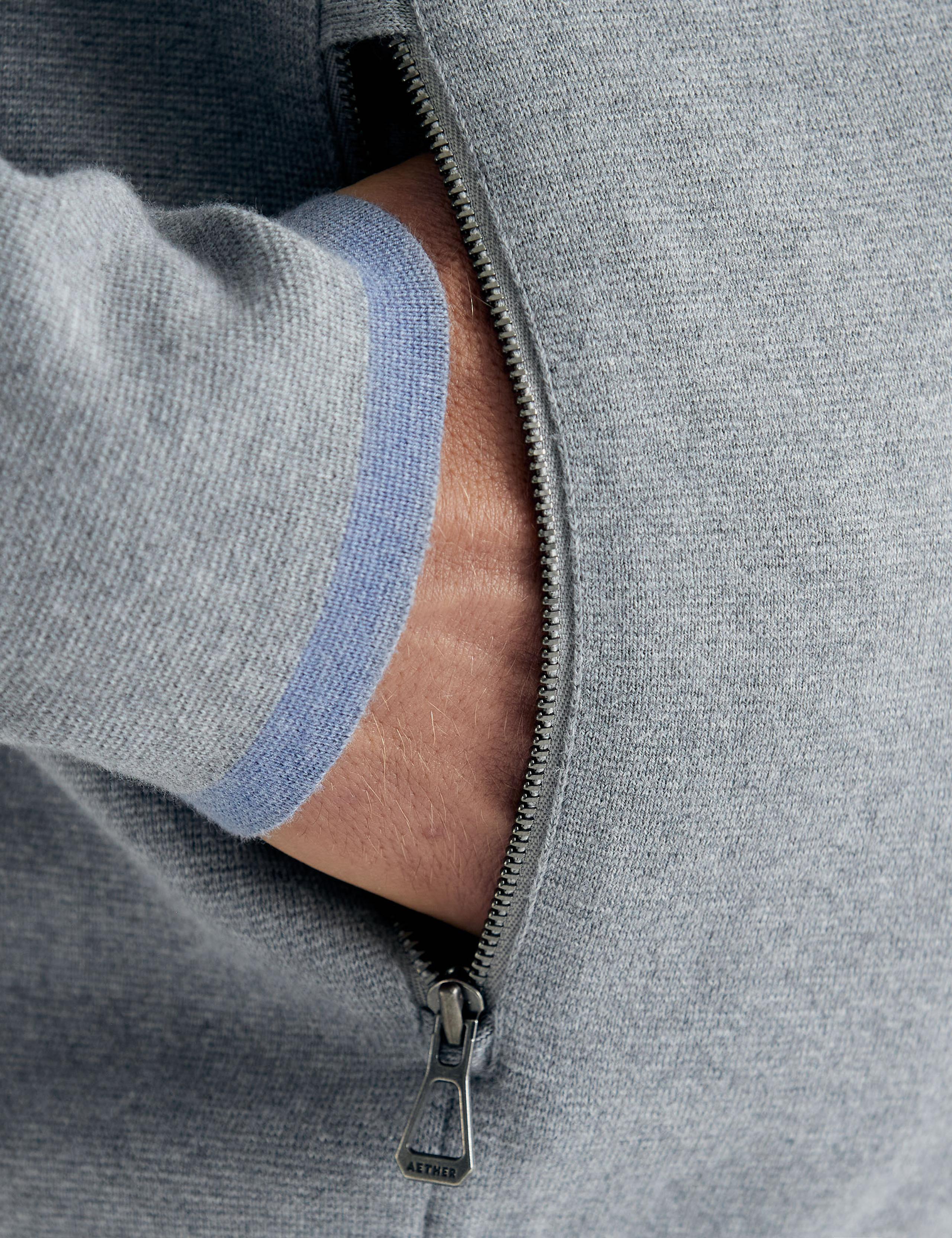 Detail of Jemison Full-Zip Sweater