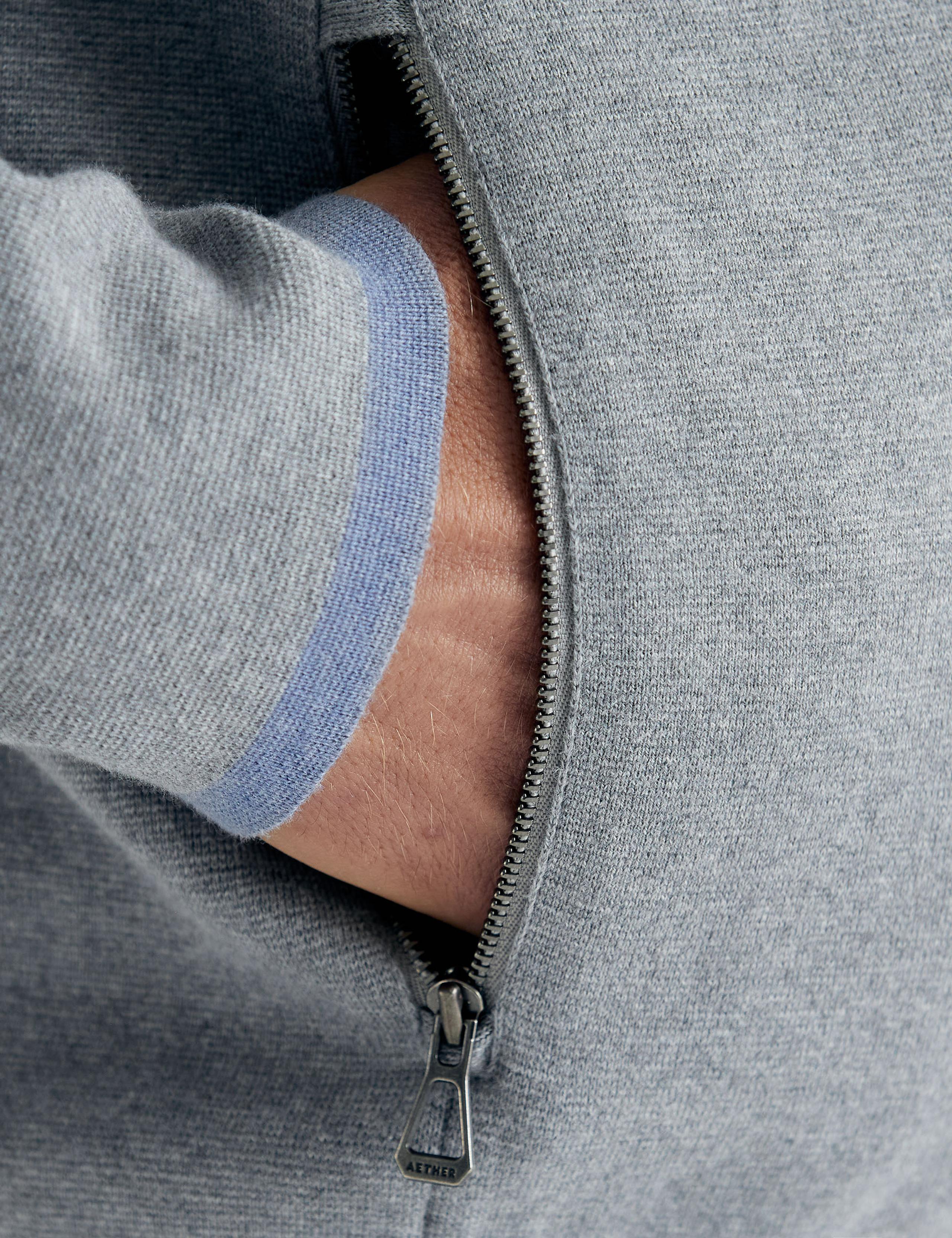 Detail of Jemison Full-Zip Sweater
