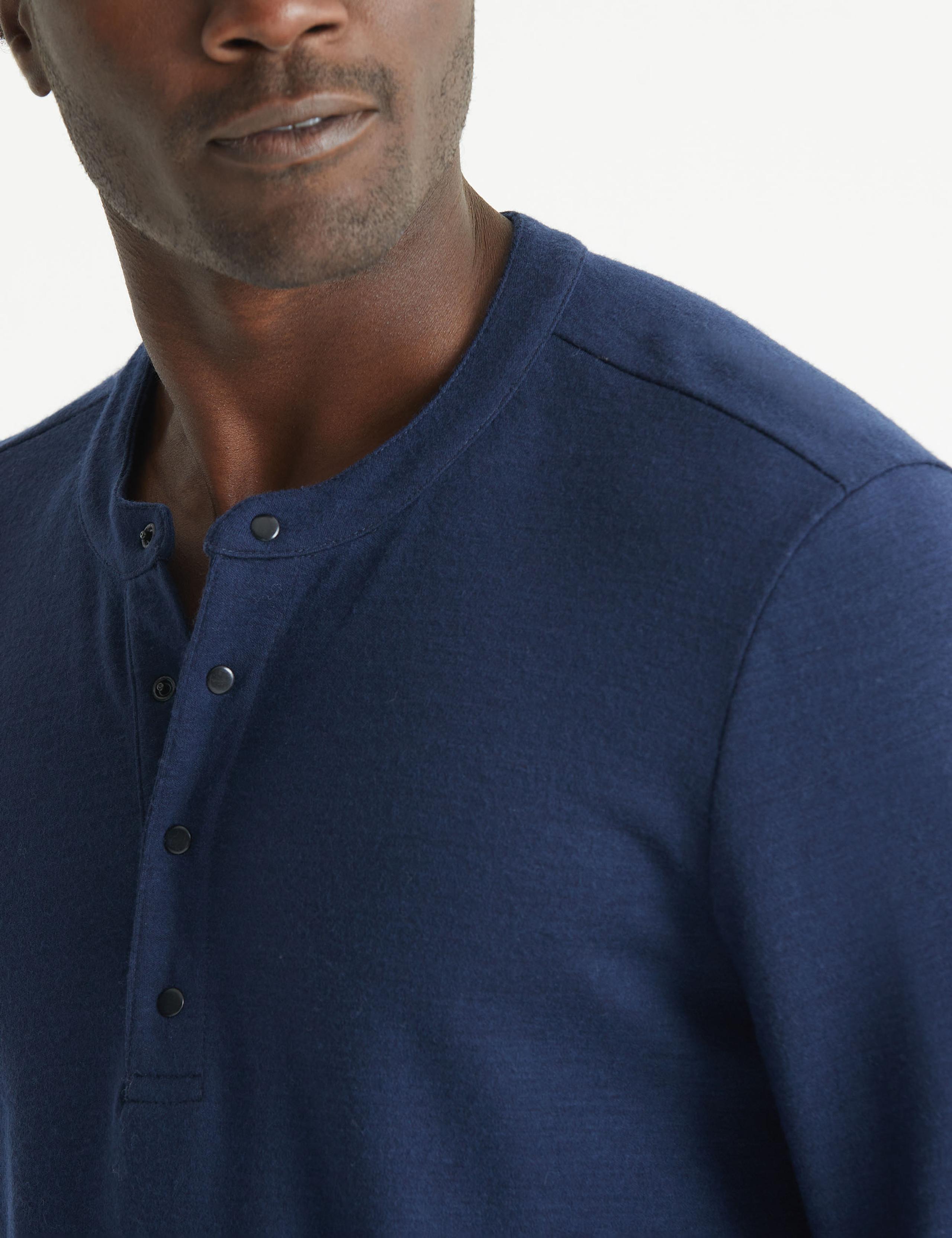 Detail of Japanese Merino Henley