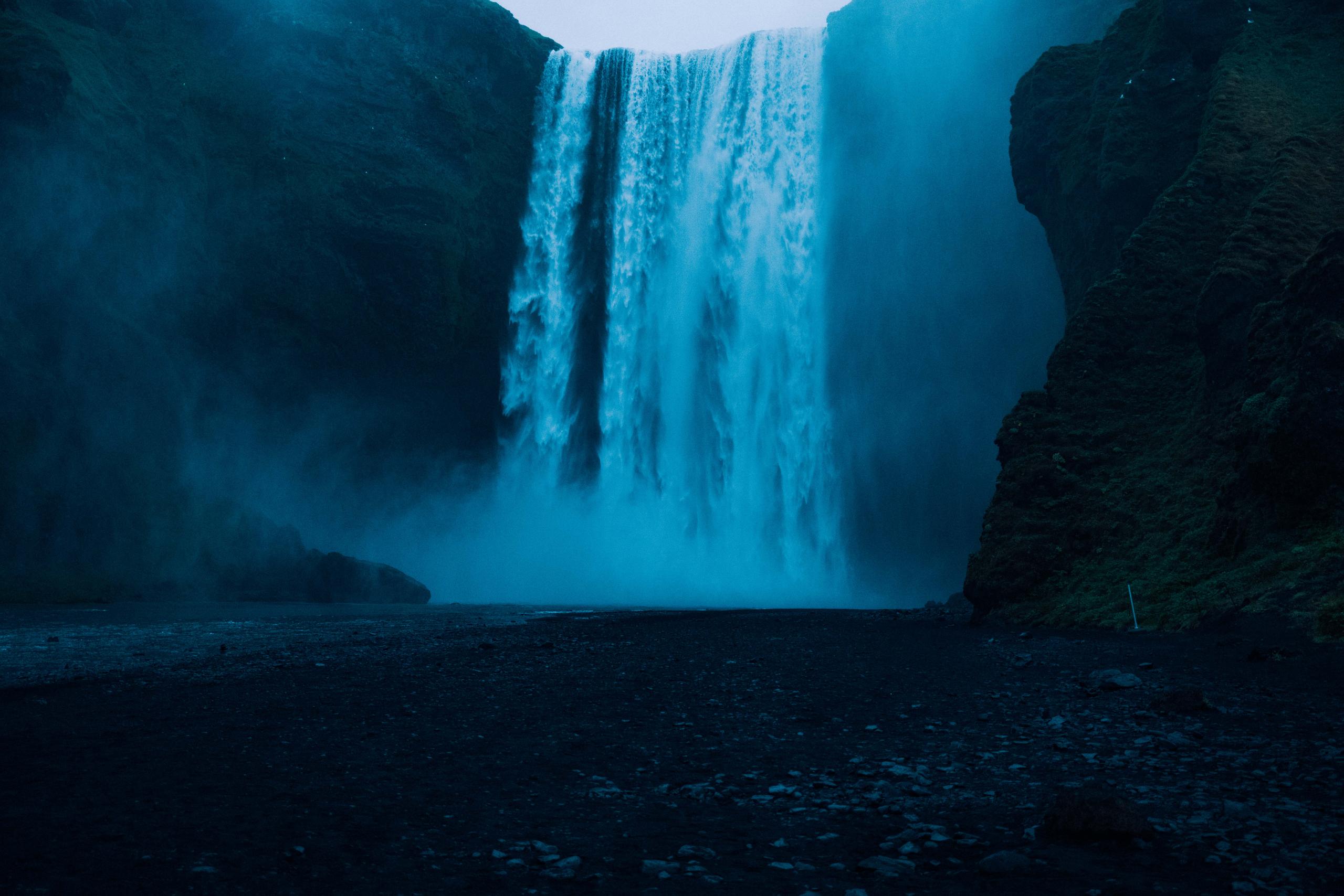 Waterfall in Iceland