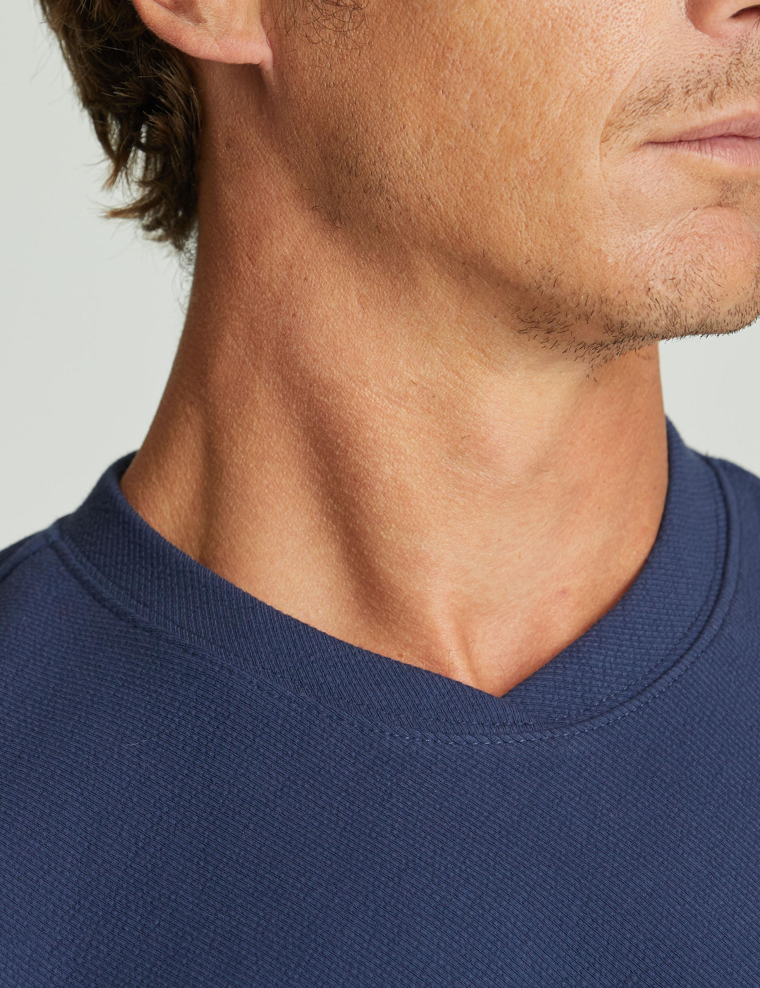 Closeup view of Marshall Pullover collar