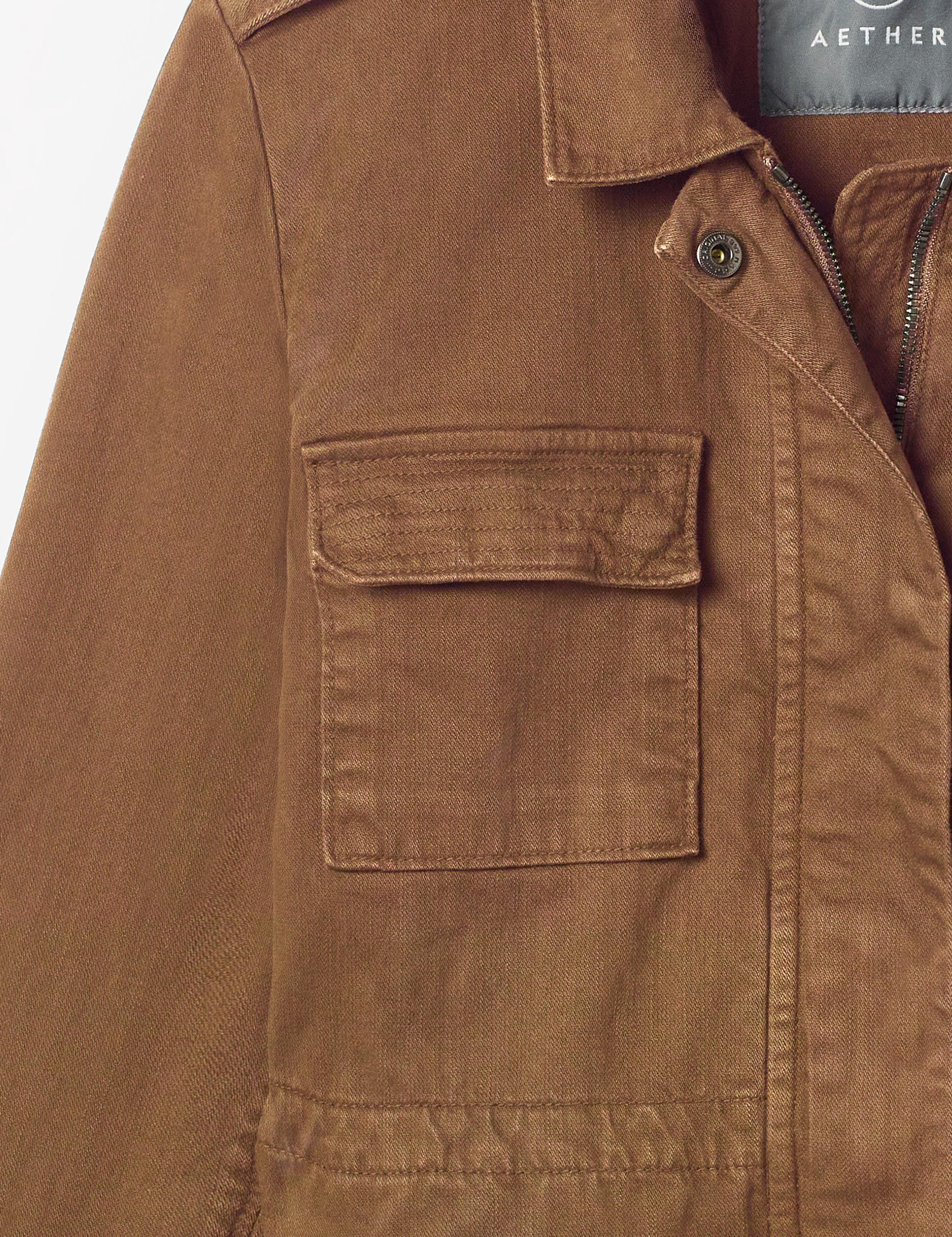 Close-up view of chest pocket