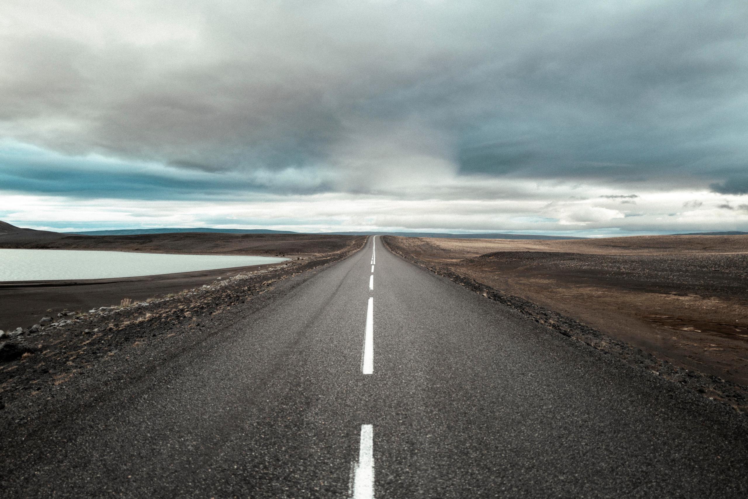Photo of an empty road.