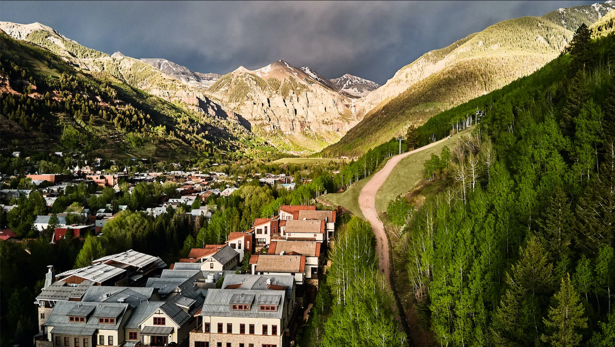 Landscape view of Telluride, Colorado