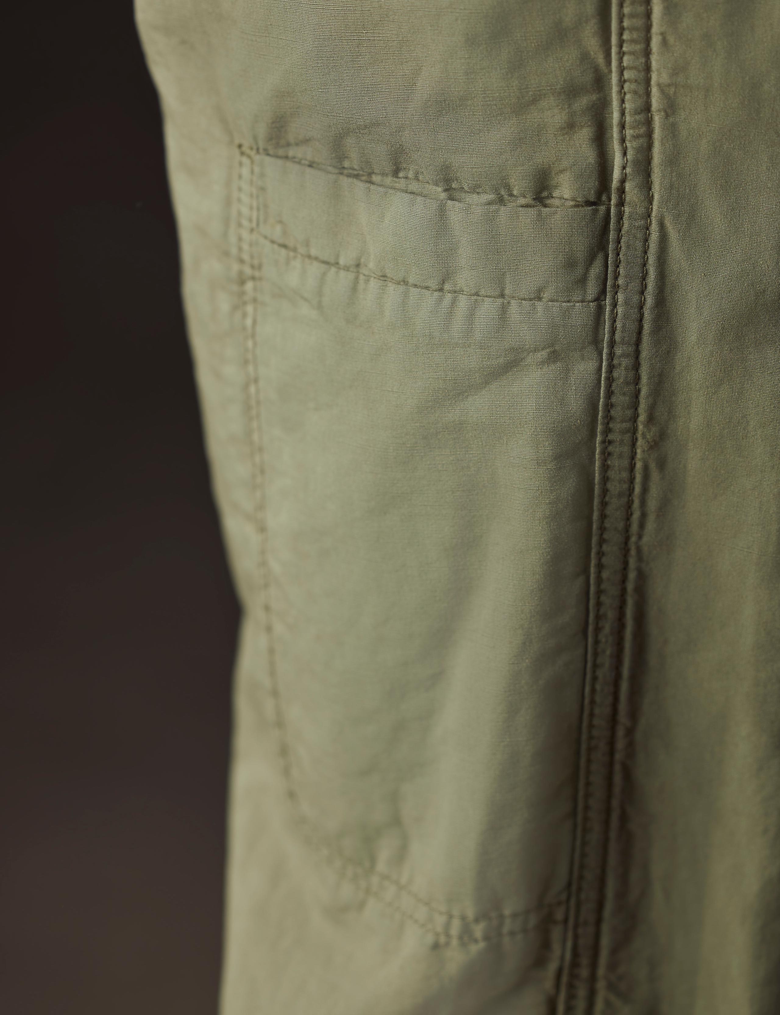 Single welt drop pocket detail of Highland Drawstring Pant