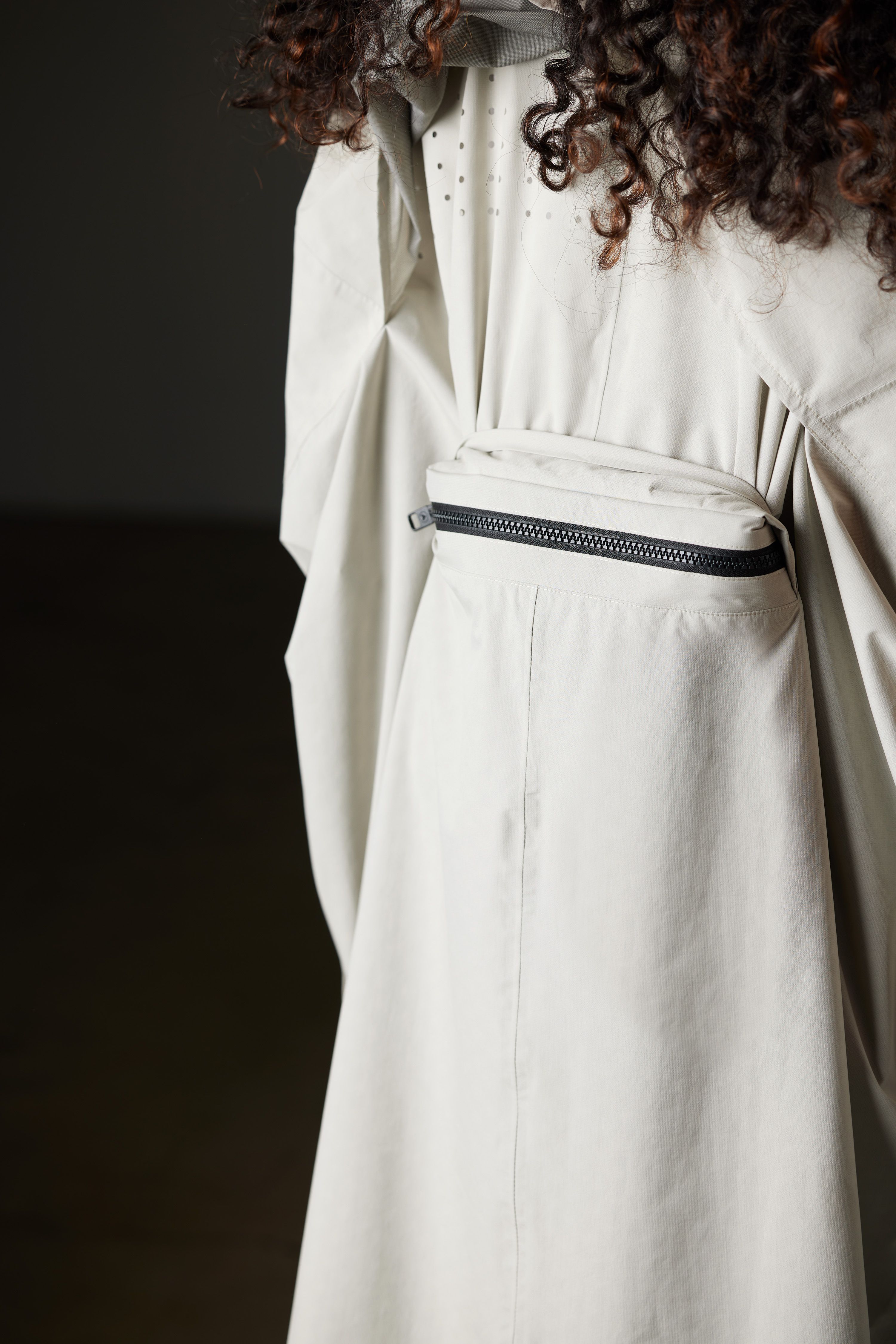 Kite Packable Rain Poncho Stone Grey