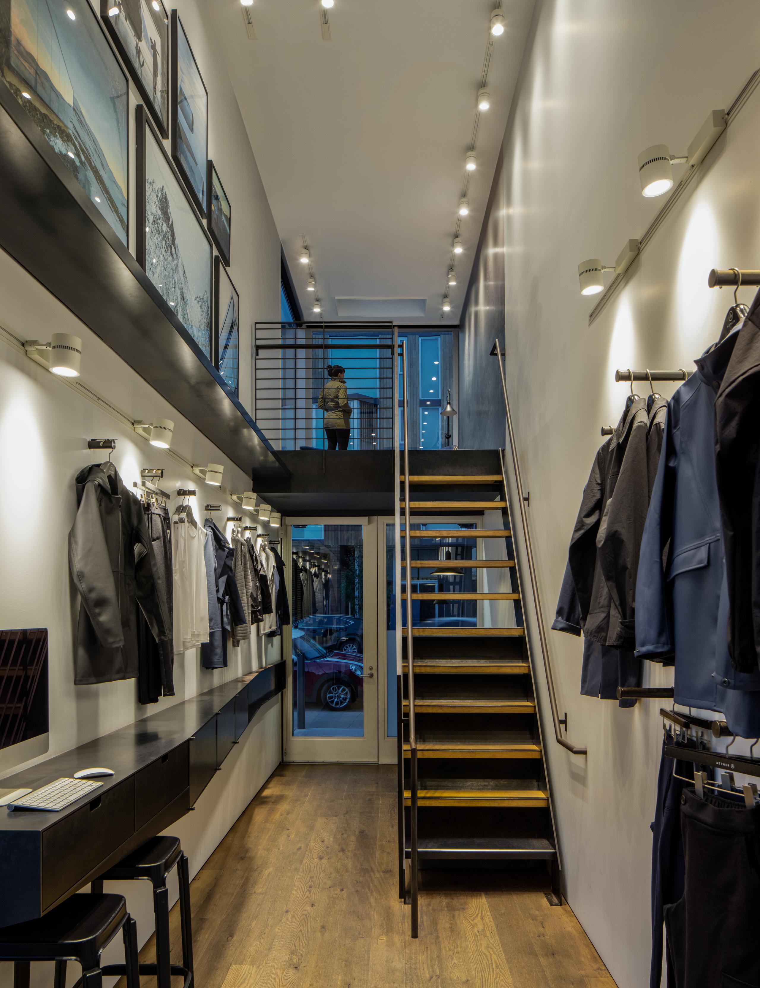 Interior of AETHER San Francisco store