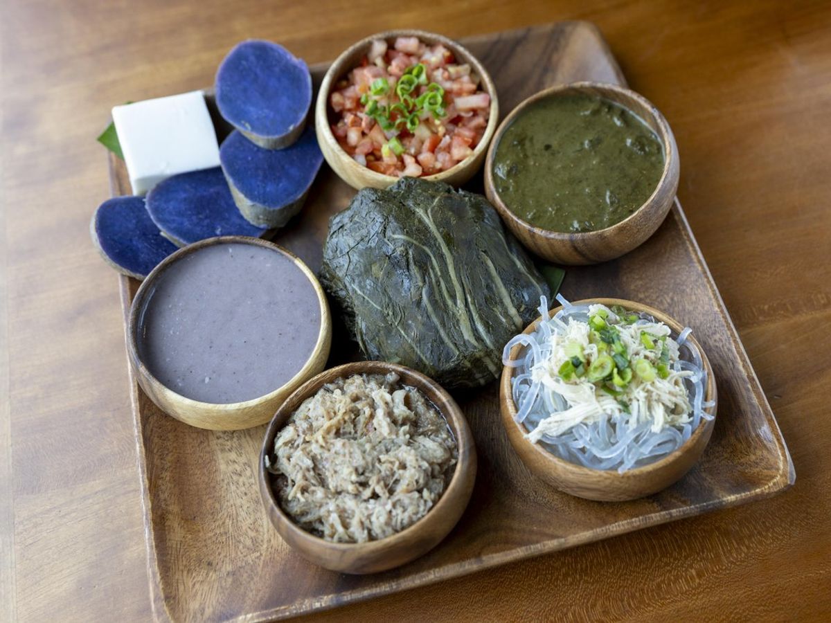 Hawaiian dishes at Highway Inn.