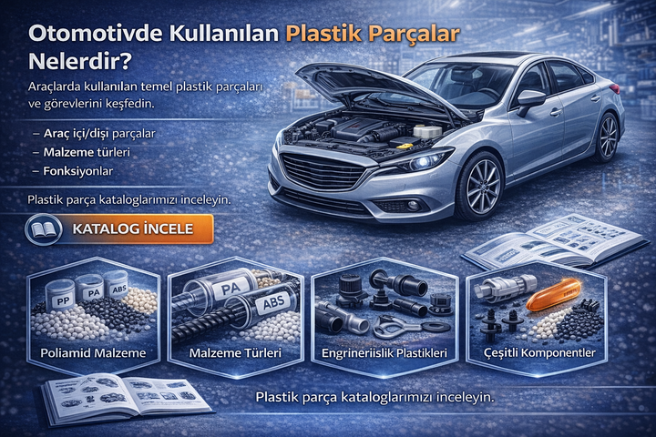 Otomotivde Kullanılan Plastik Parçalar Nelerdir? Türleri, Malzemeleri ve Fonksiyonları