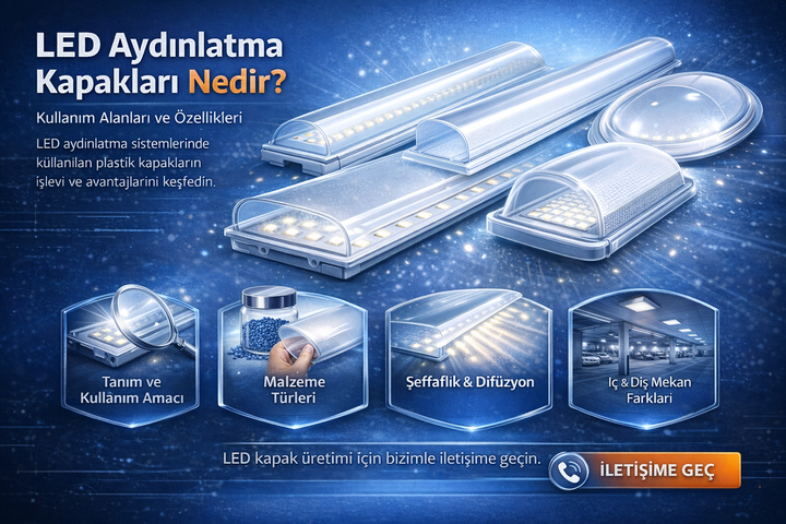 LED Aydınlatma Kapakları Nedir? Kullanım Alanları ve Teknik Özellikleri