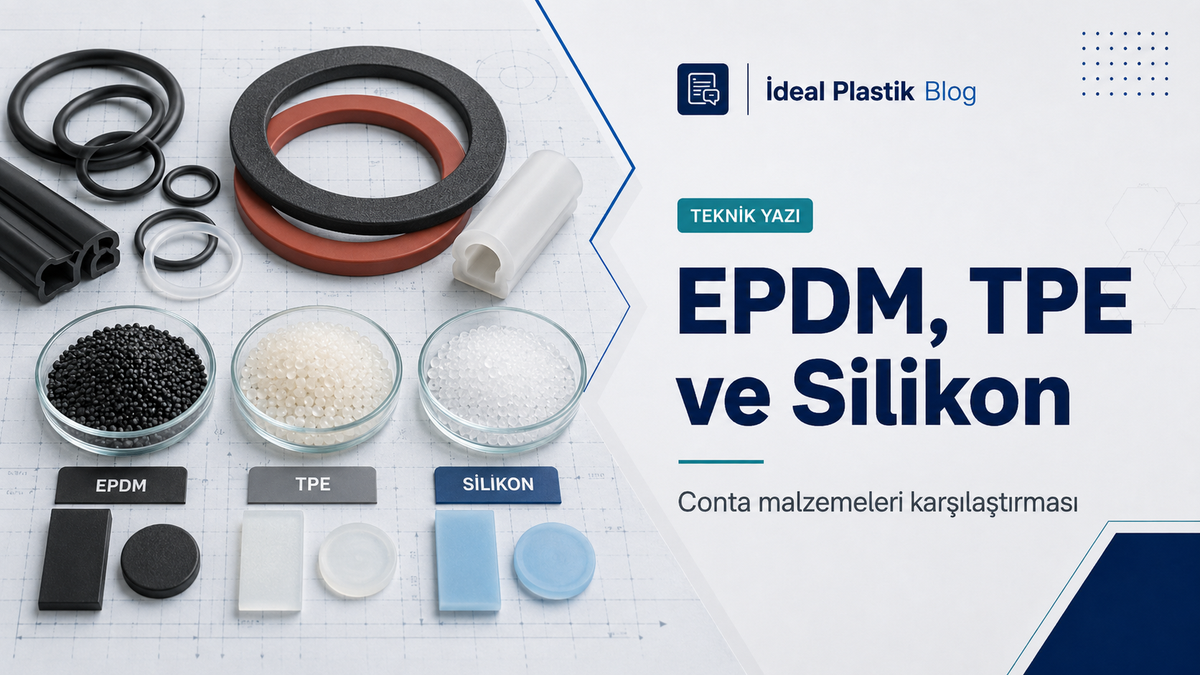 EPDM, TPE ve silikon conta malzemeleri karşılaştırması