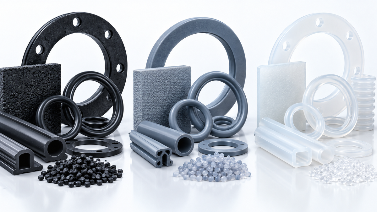 EPDM, TPE ve silikon conta malzemeleri karşılaştırması