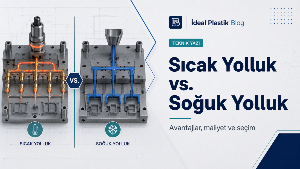 Plastik enjeksiyon kalıbında sıcak yolluk ve soğuk yolluk karşılaştırması