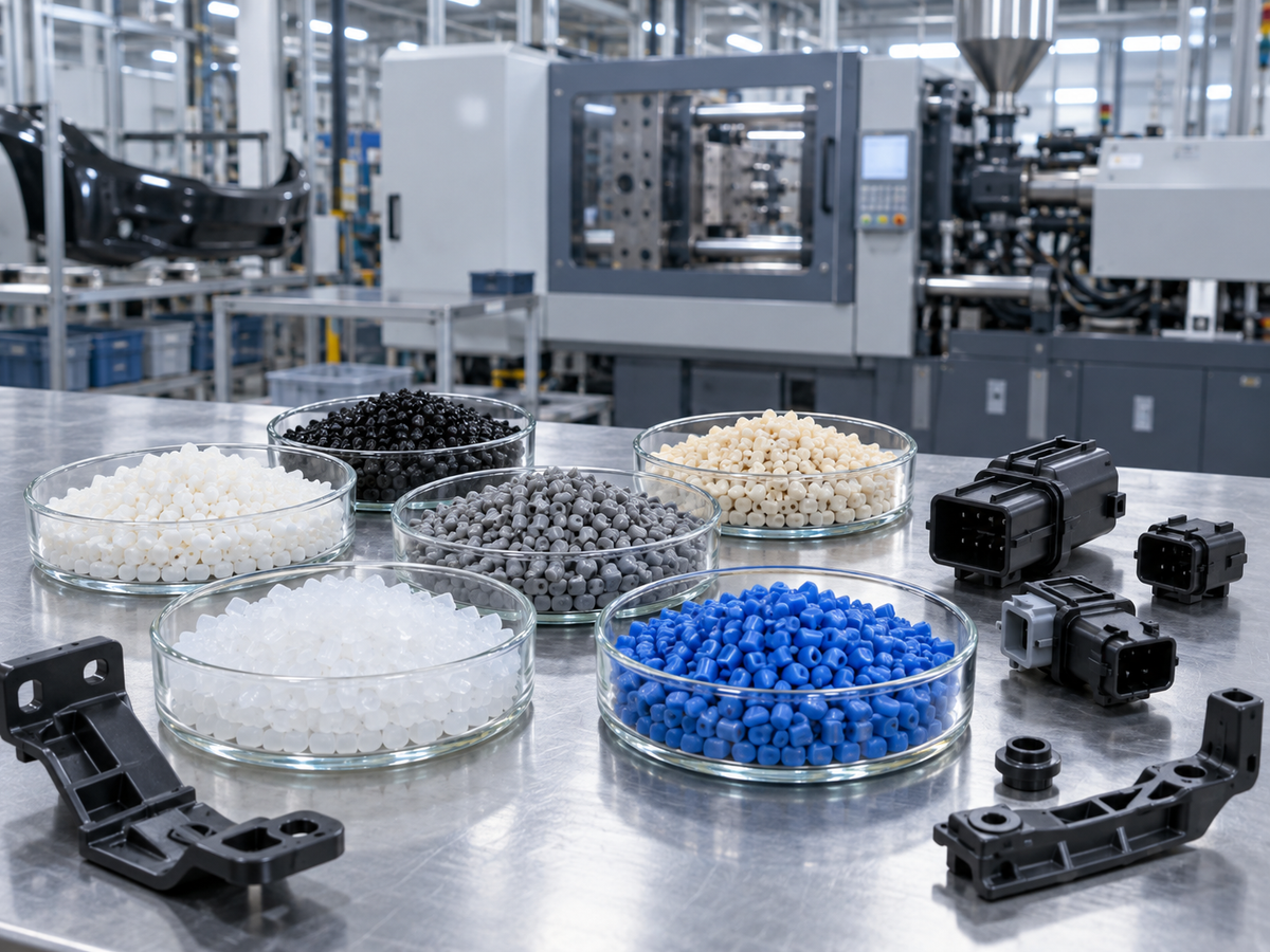 Farklı plastik hammaddeler ve otomotiv bağlantı parçaları
