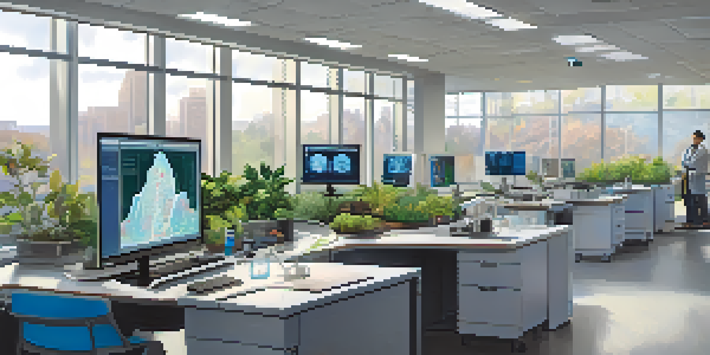 A bright, modern neuroscience research laboratory with advanced imaging equipment and diverse researchers collaborating.