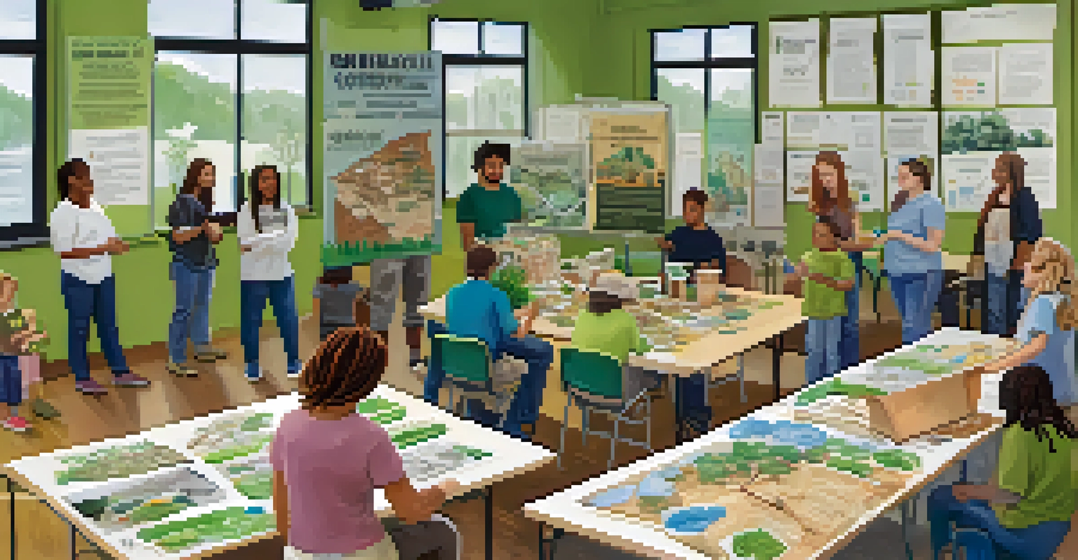 A workshop in Pittsburgh teaching zero waste practices, with people learning about recycling and composting.