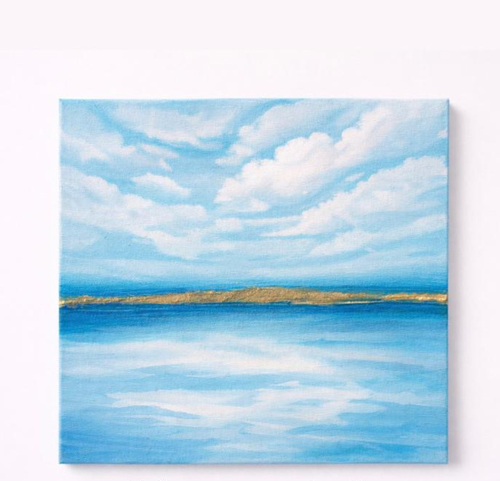 Calm Seascape — Acrylic on mini canvas