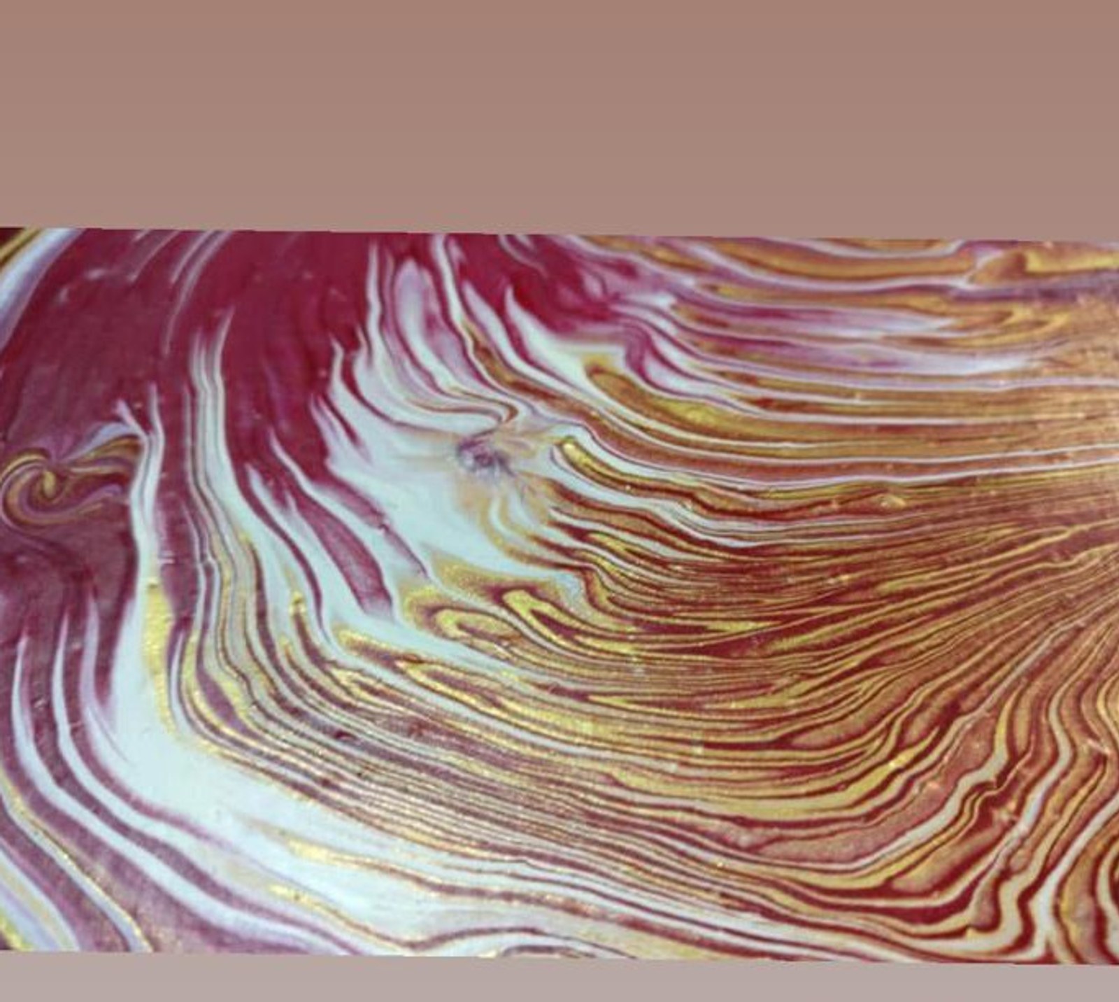 Fluid Art — Layers of Gold — Fluid acrylic & gold