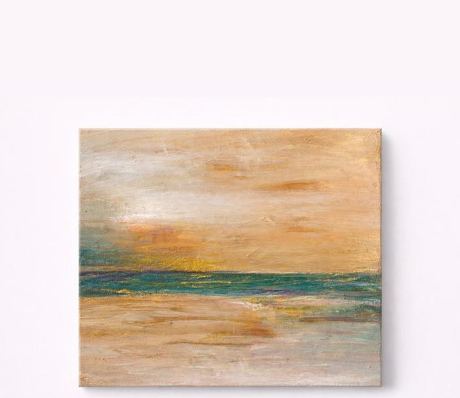 Textured Horizon — Acrylic, layered palette-knife work