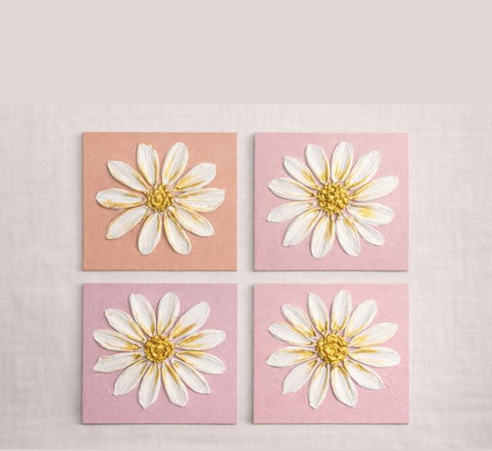 Untitled X — Acrylic & gold on mini canvas