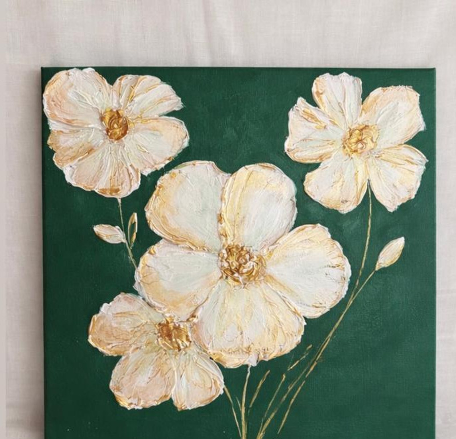 Untitled IV — Acrylic & gold on canvas