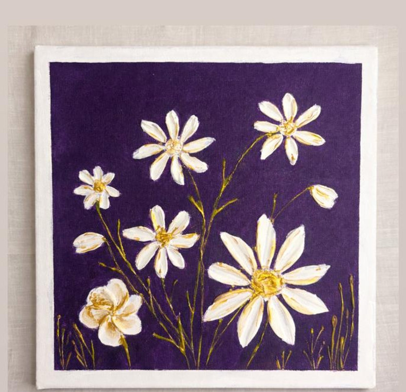 Untitled VI — Acrylic & gold on canvas