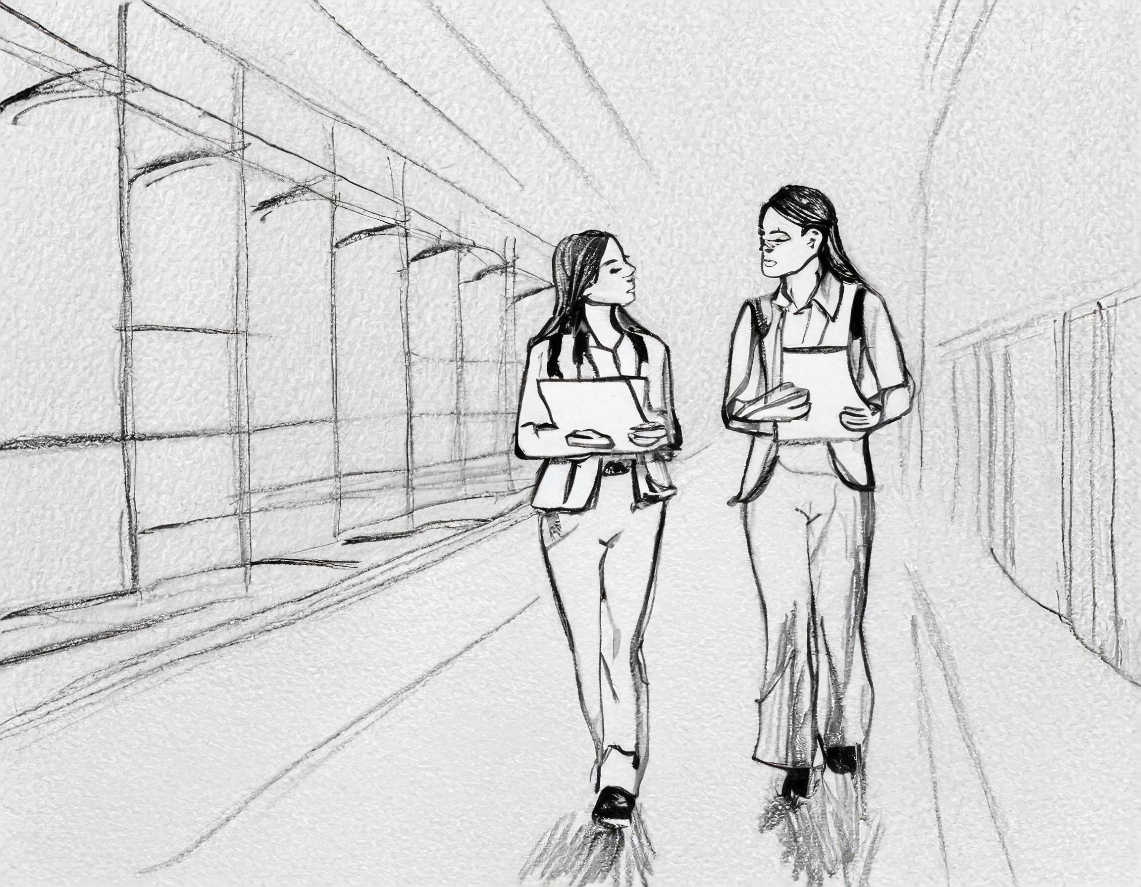 to kvinner snakker sammen