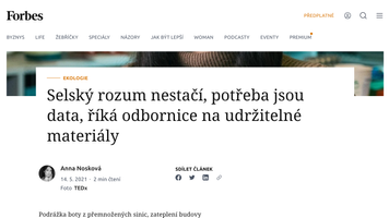 preview of Forbes.cz website