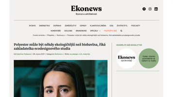 preview of Ekonews website