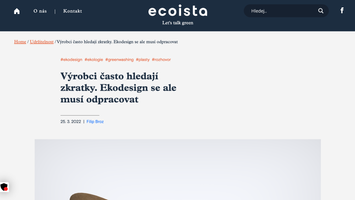 preview of ecoista website