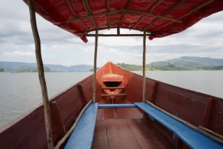 Boatride at lake Bunyoni