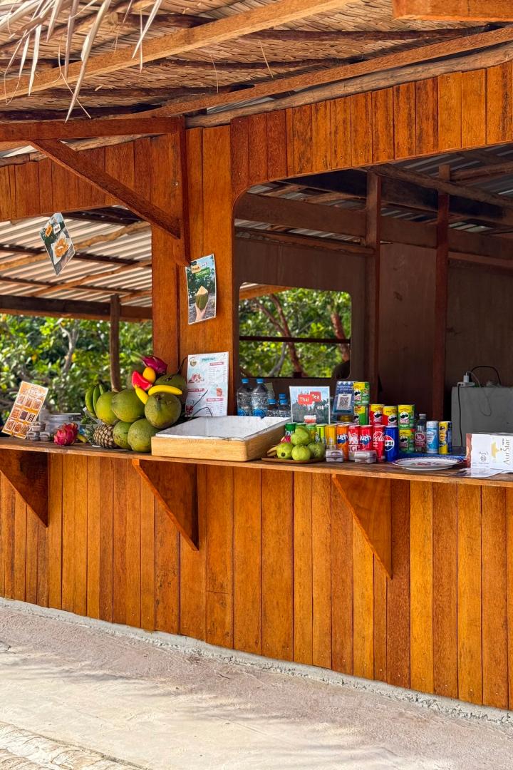 a bar with coconuts on Koh Yao Yai, thailand