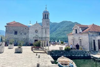 Lady of the rocks in Kotor, Montenegro