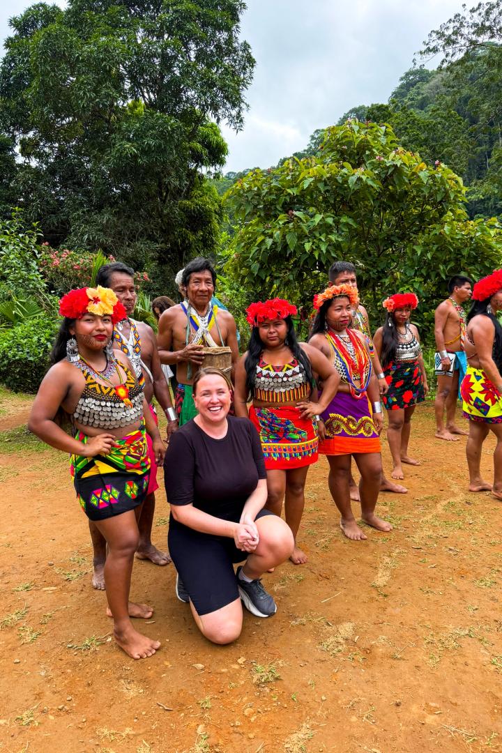 me with an emebrá tribe just outside panama city