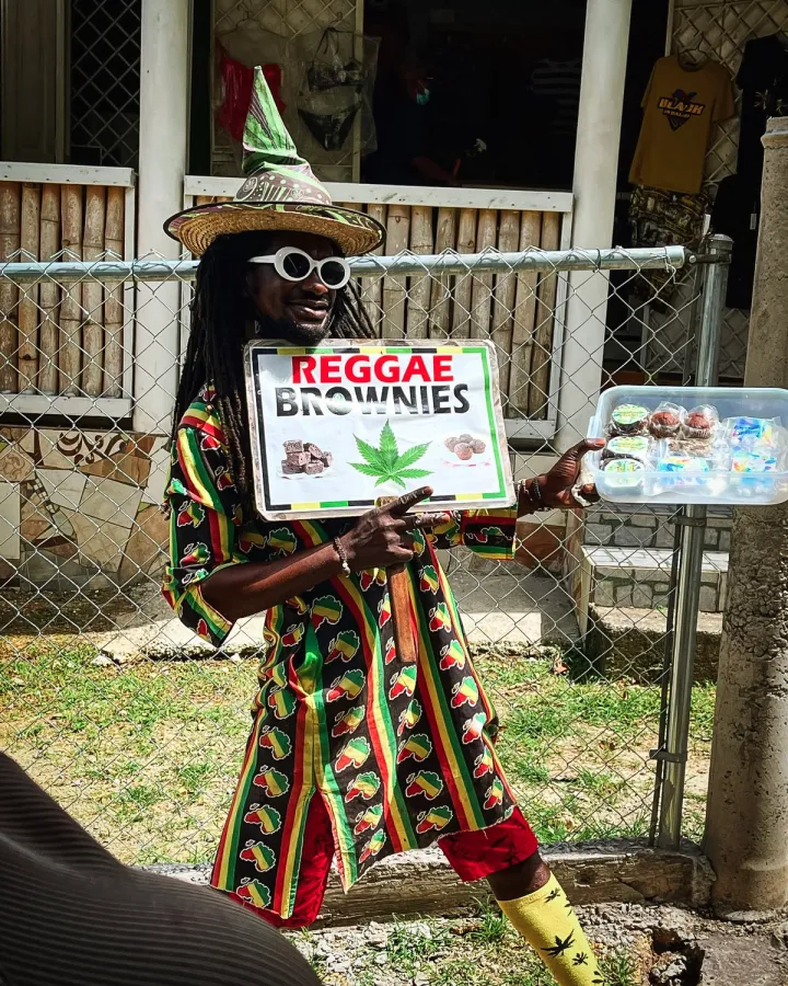 Funny dude selling this stuff in Jamaica